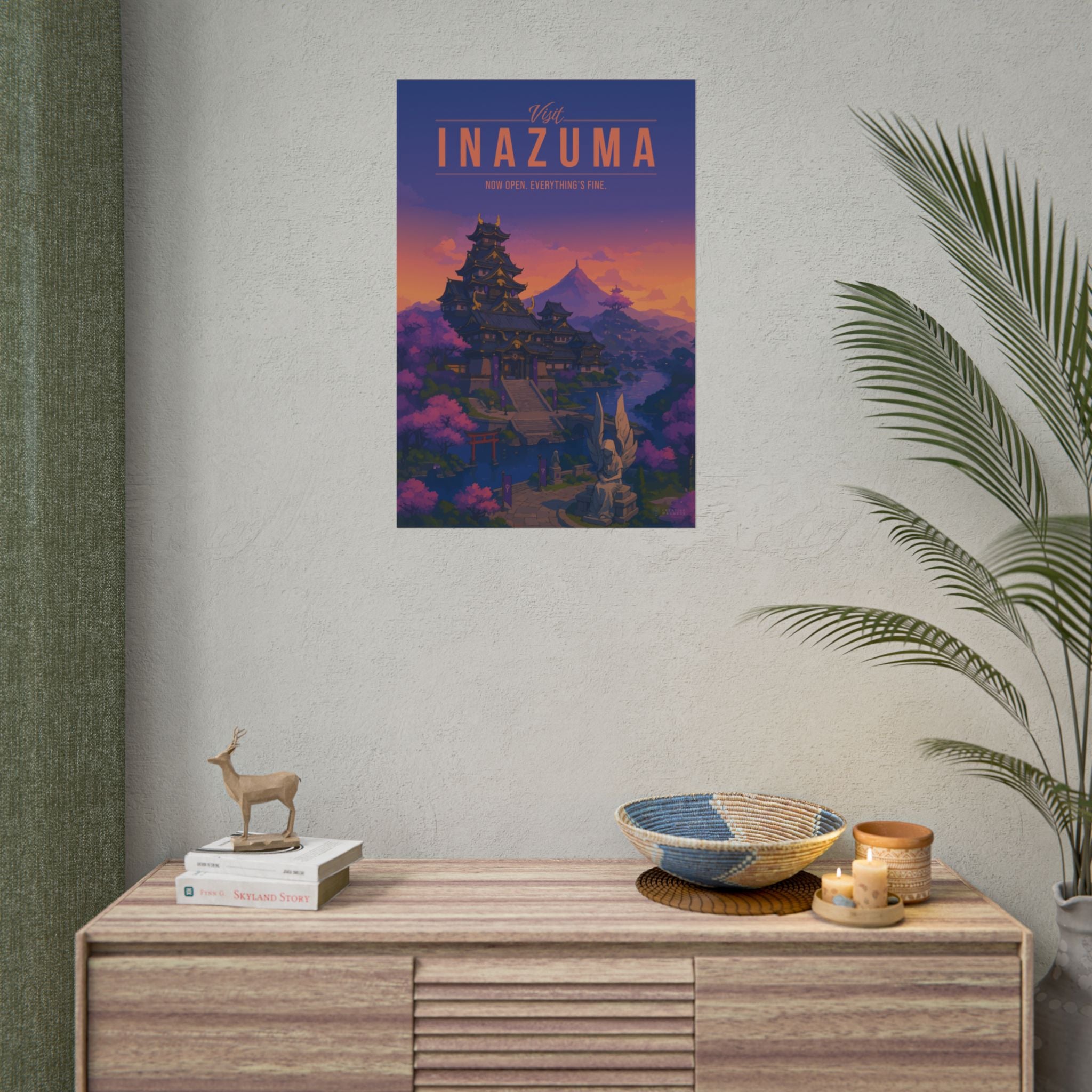INAZUMA * Travel Poster * Impactful Fantasy Wall Art