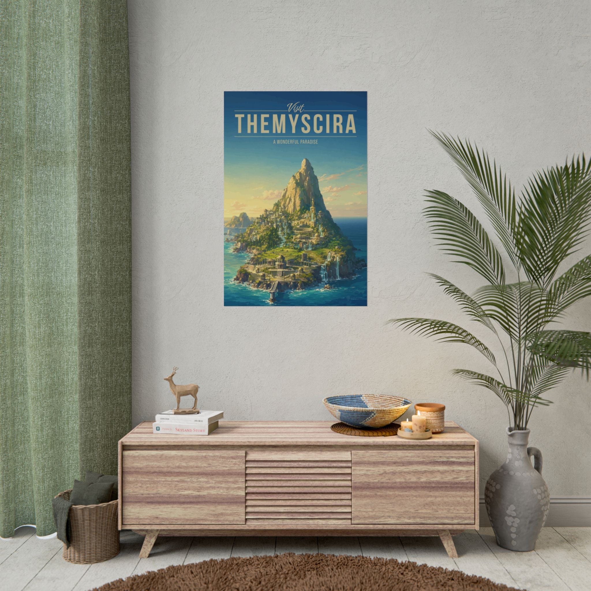 Themyscira Travel Poster