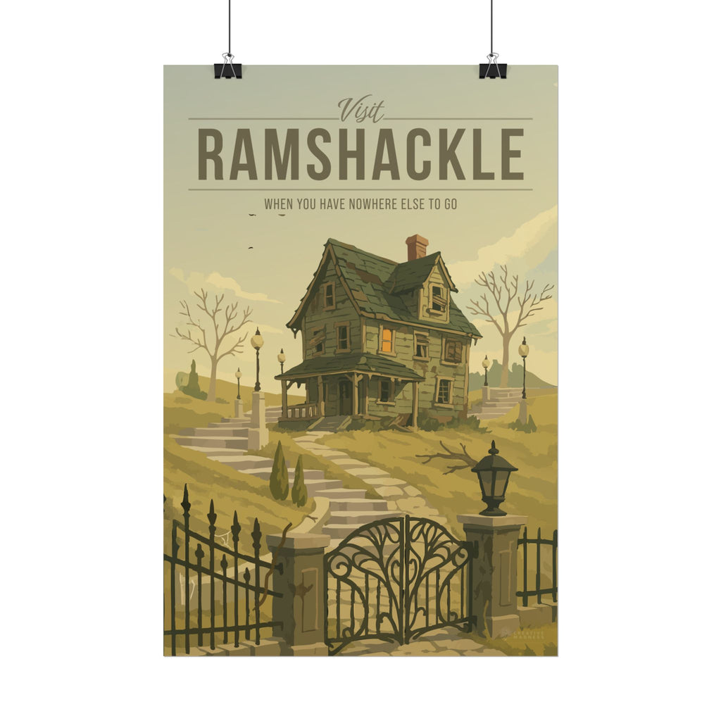 Ramshackle Travel Poster