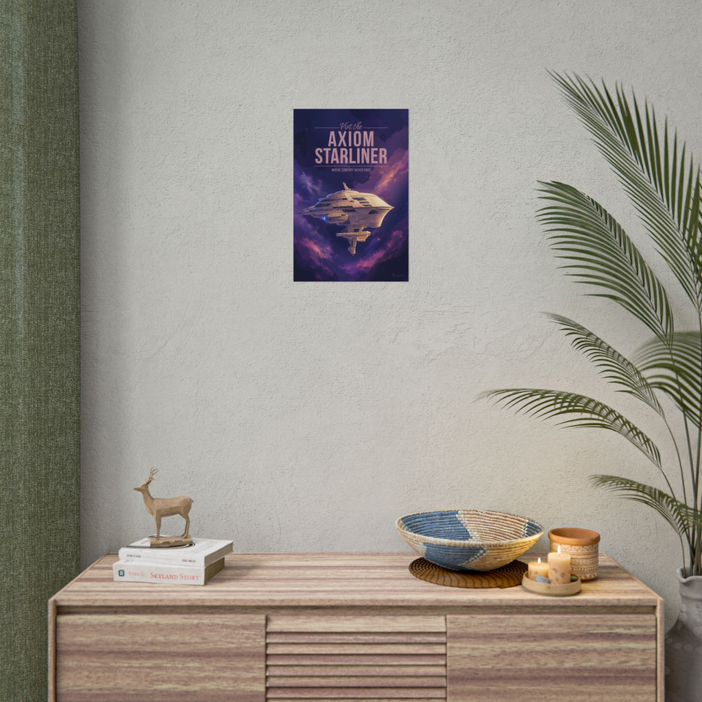 Axiom Starliner Travel Poster