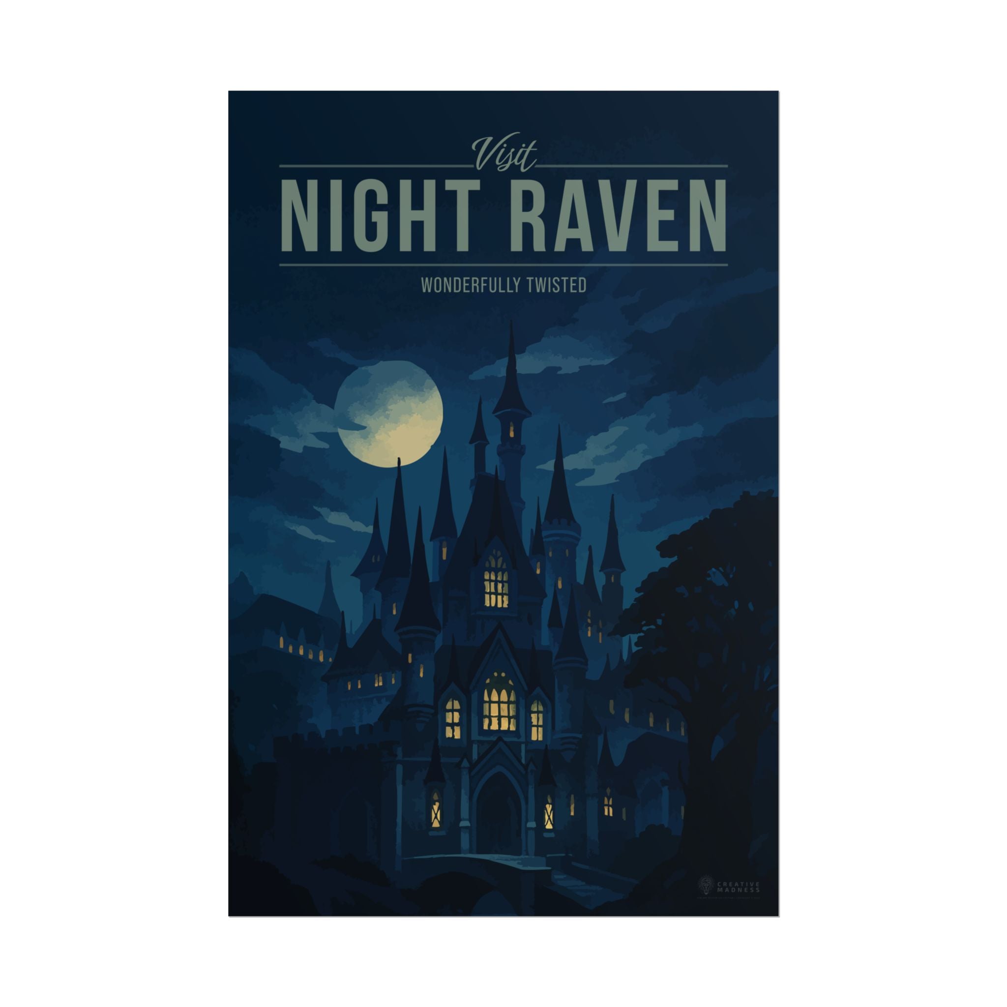 Night Raven Travel Poster