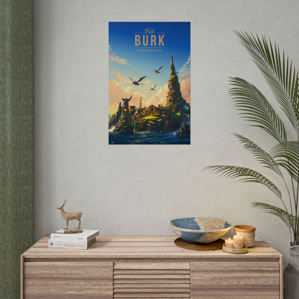 Burk Travel Poster
