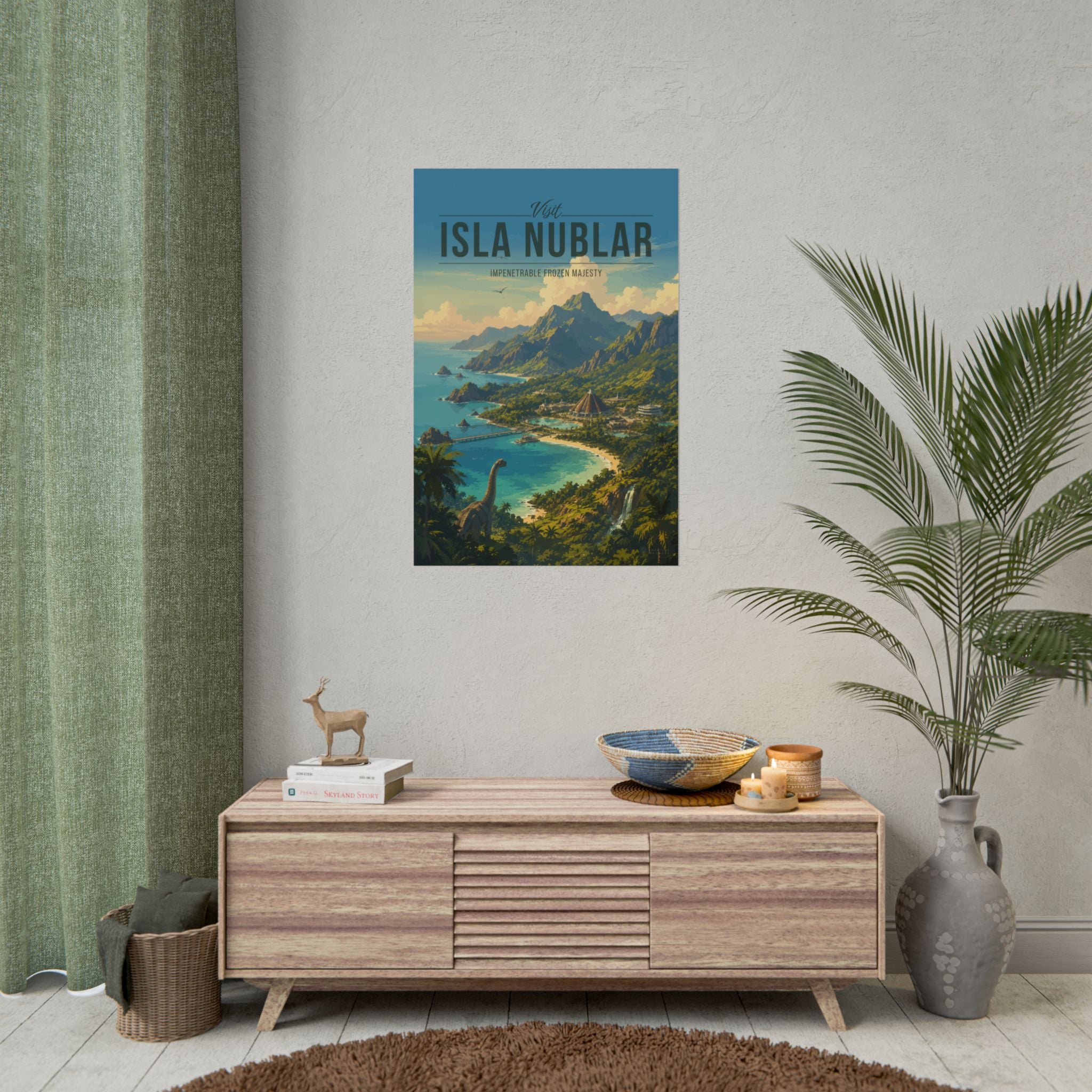 Isla Nublar Travel Poster