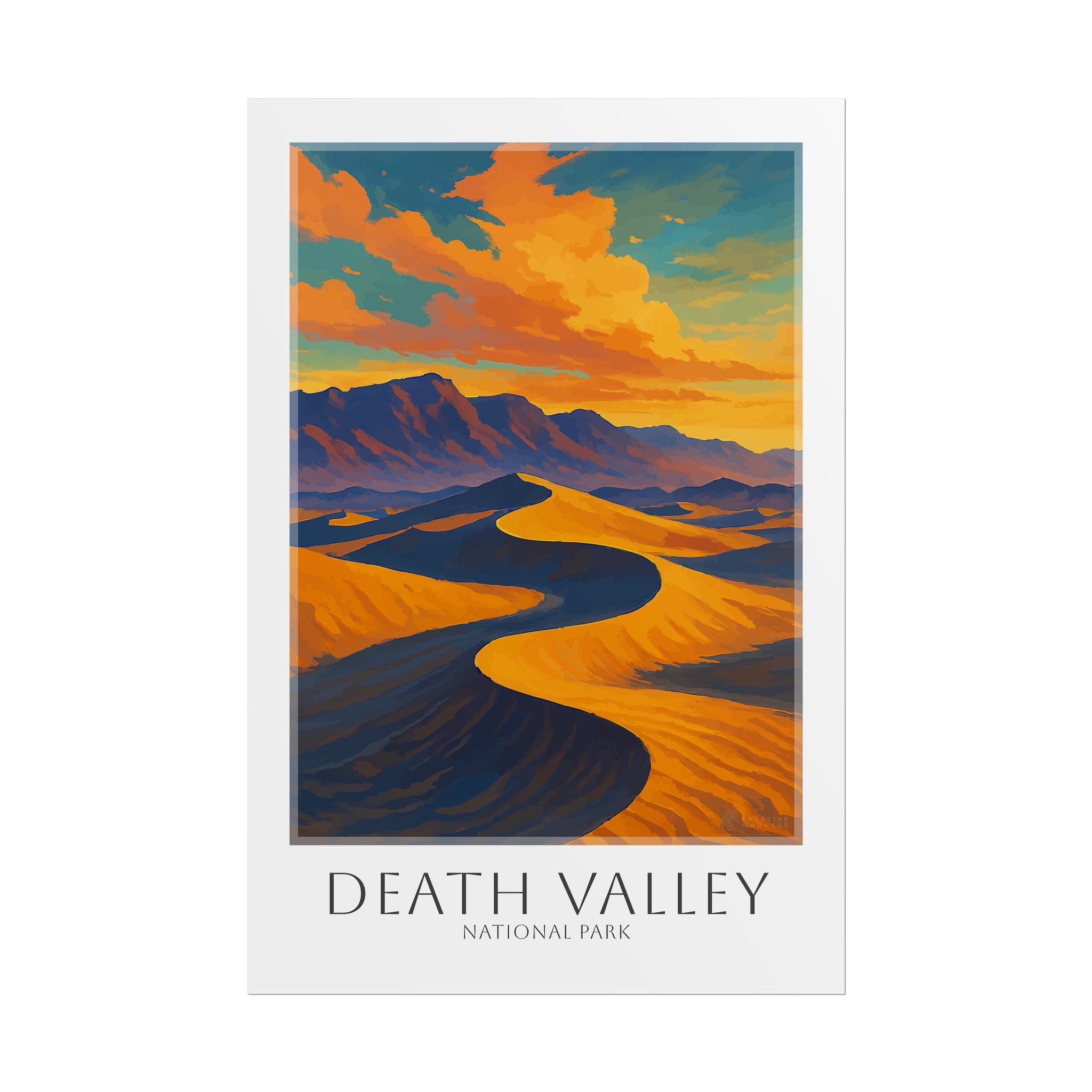 DEATH VALLEY * Travel Poster * National Park Wall Art