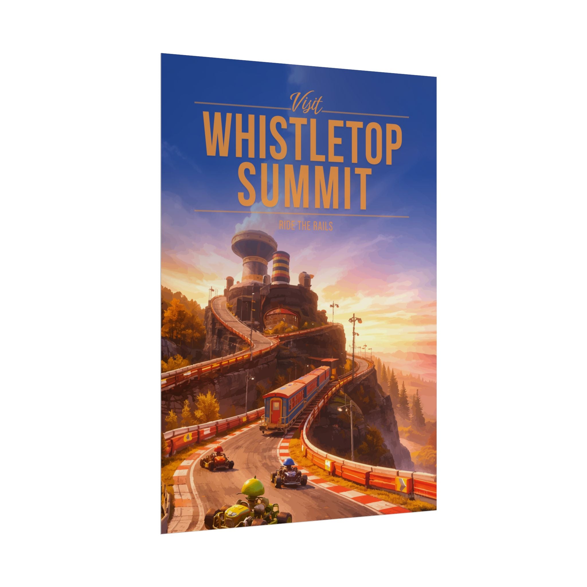 Whistletop Summit Travel Poster
