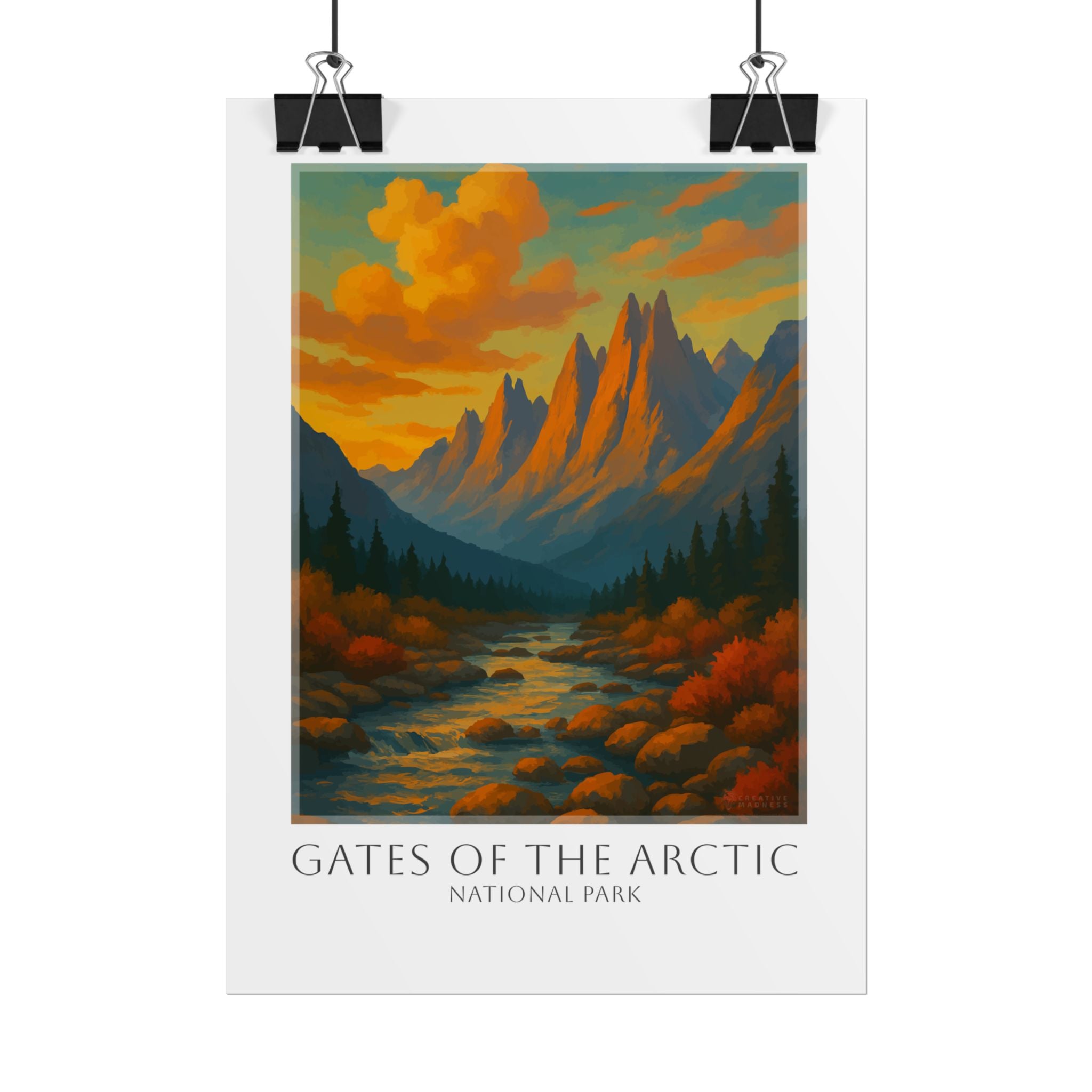 GATES OF_THE ARCTIC * Travel Poster * National Park Wall Art