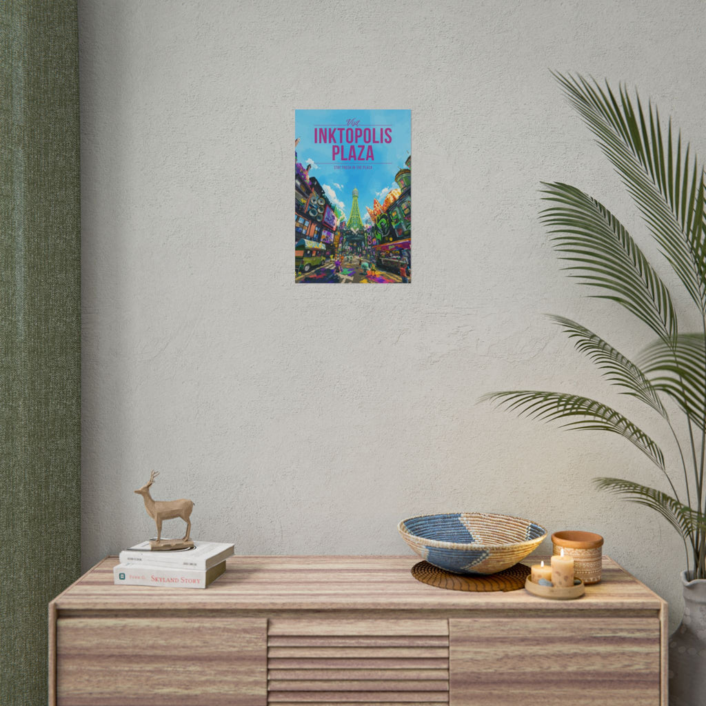 Inktopolis Plaza Travel Poster