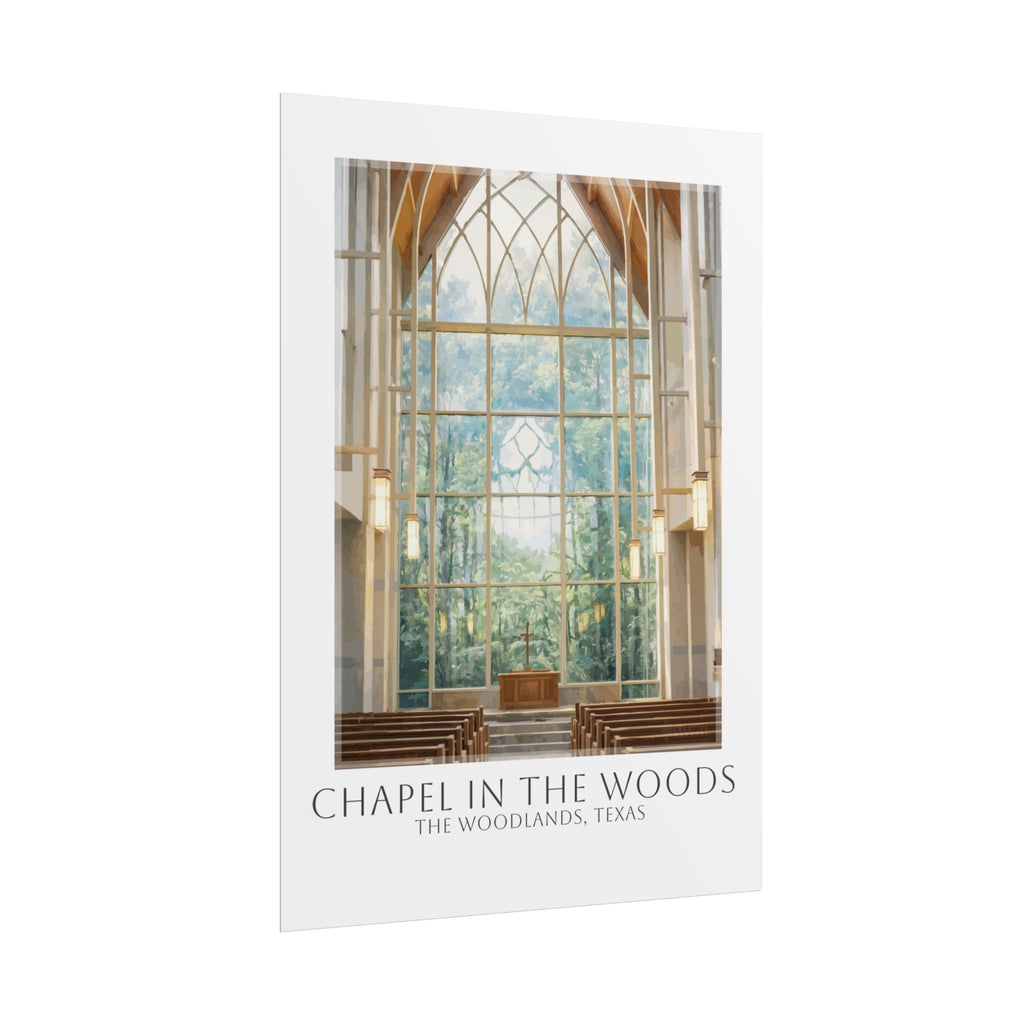 Chapel In The Woods Travel Poster