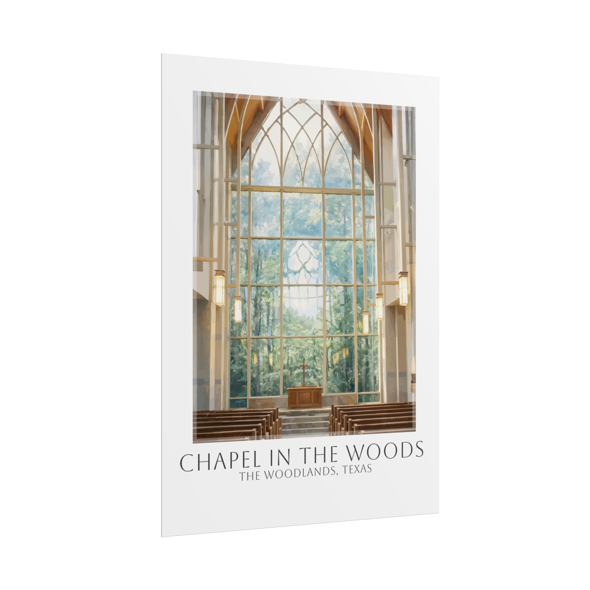 Chapel In The Woods Travel Poster