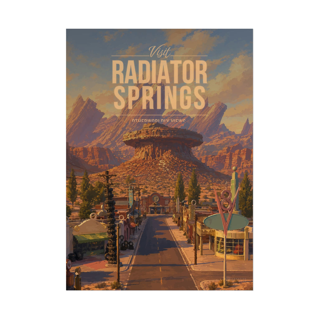 Radiator Springs Travel Poster