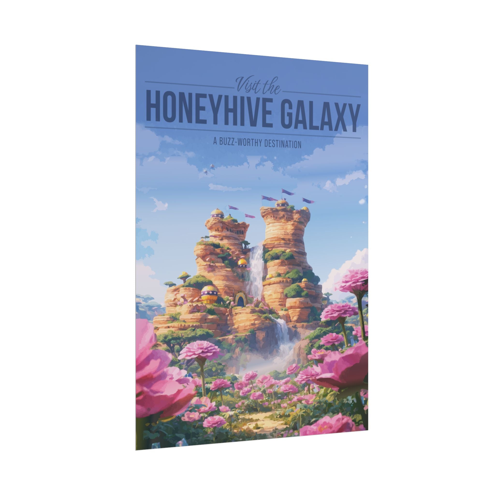 Honeyhive Galaxy Travel Poster