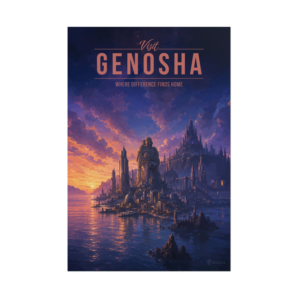 Genosha Travel Poster