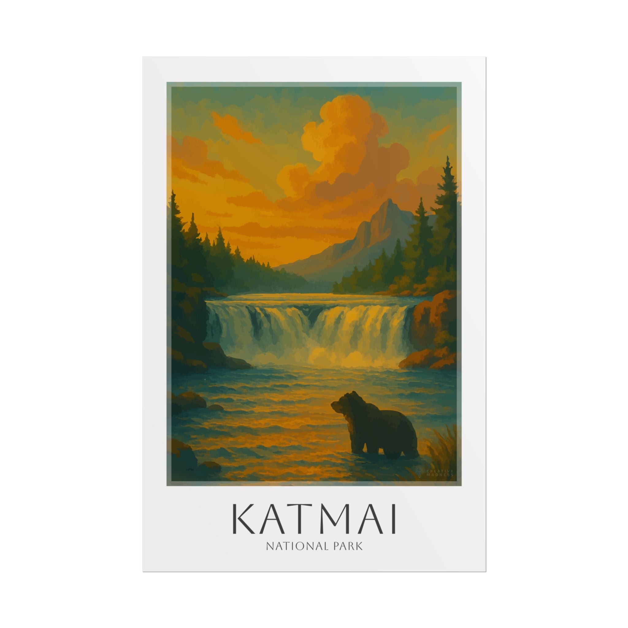 KATMAI * Travel Poster * National Park Wall Art