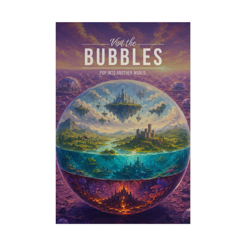 Bubbles Travel Poster