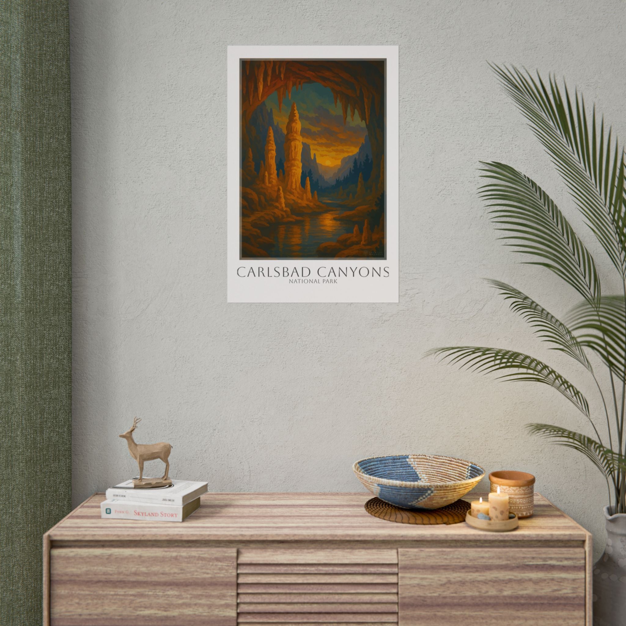 CARLSBAD CAVERNS  * Travel Poster * National Park Wall Art