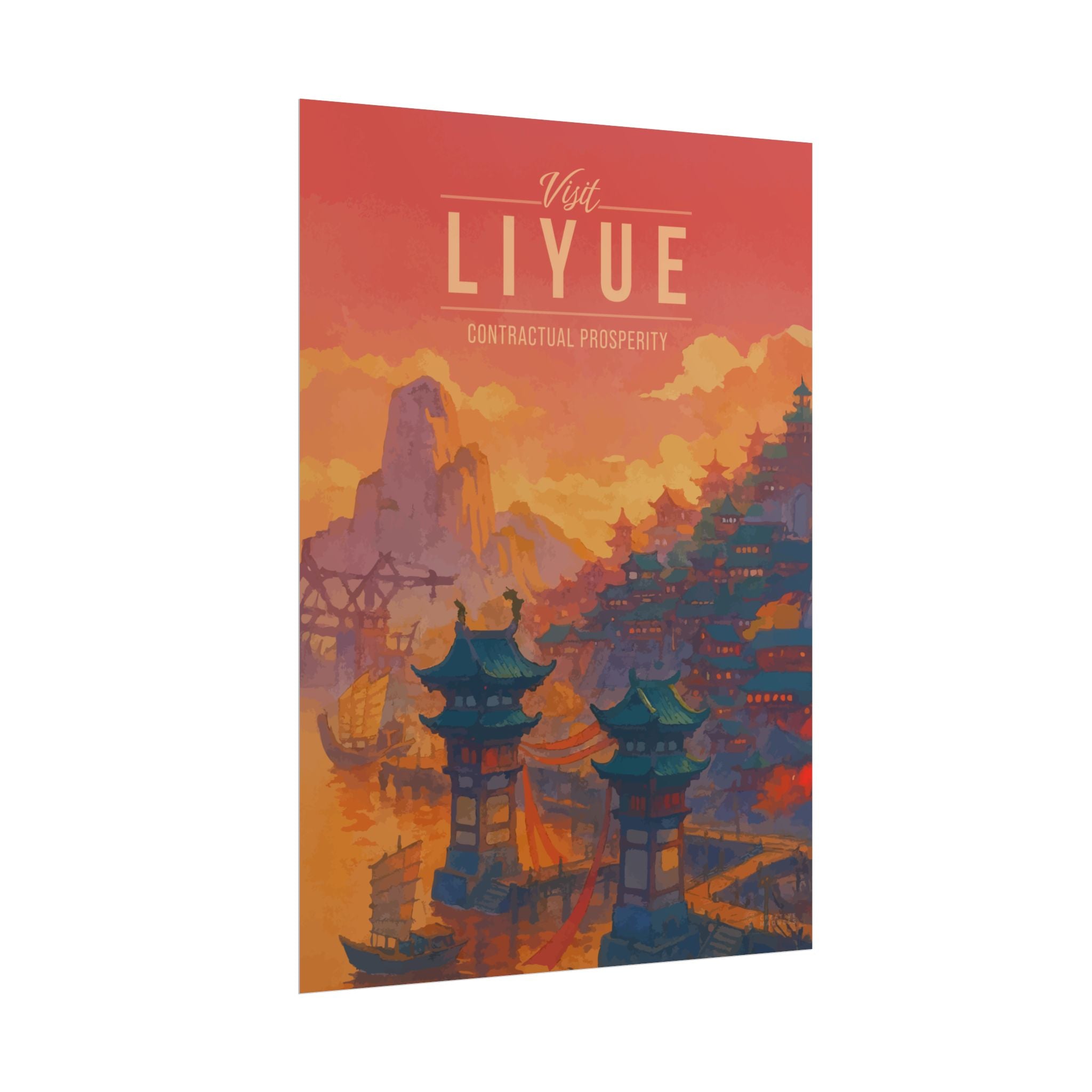 LIYUE * Travel Poster * Impactful Fantasy Wall Art