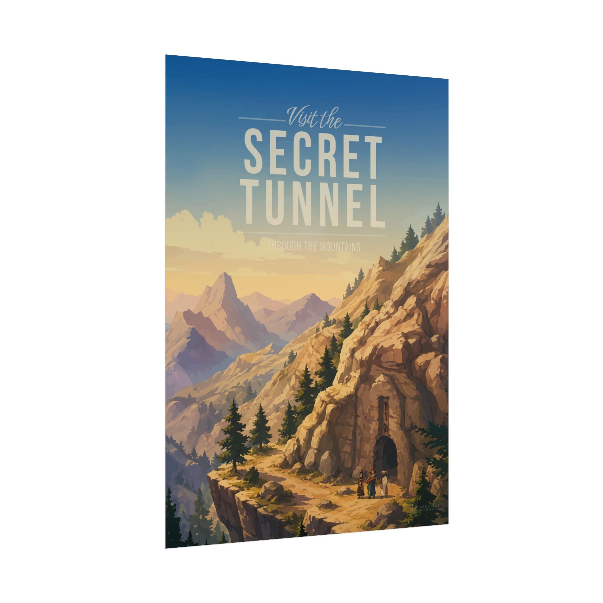 Secret-Tunnel Travel Poster