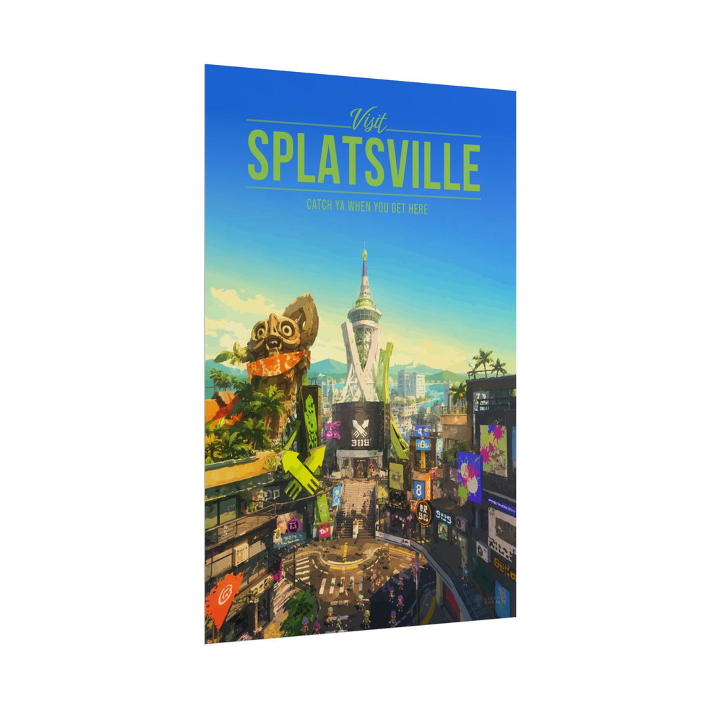 Splatsville Travel Poster