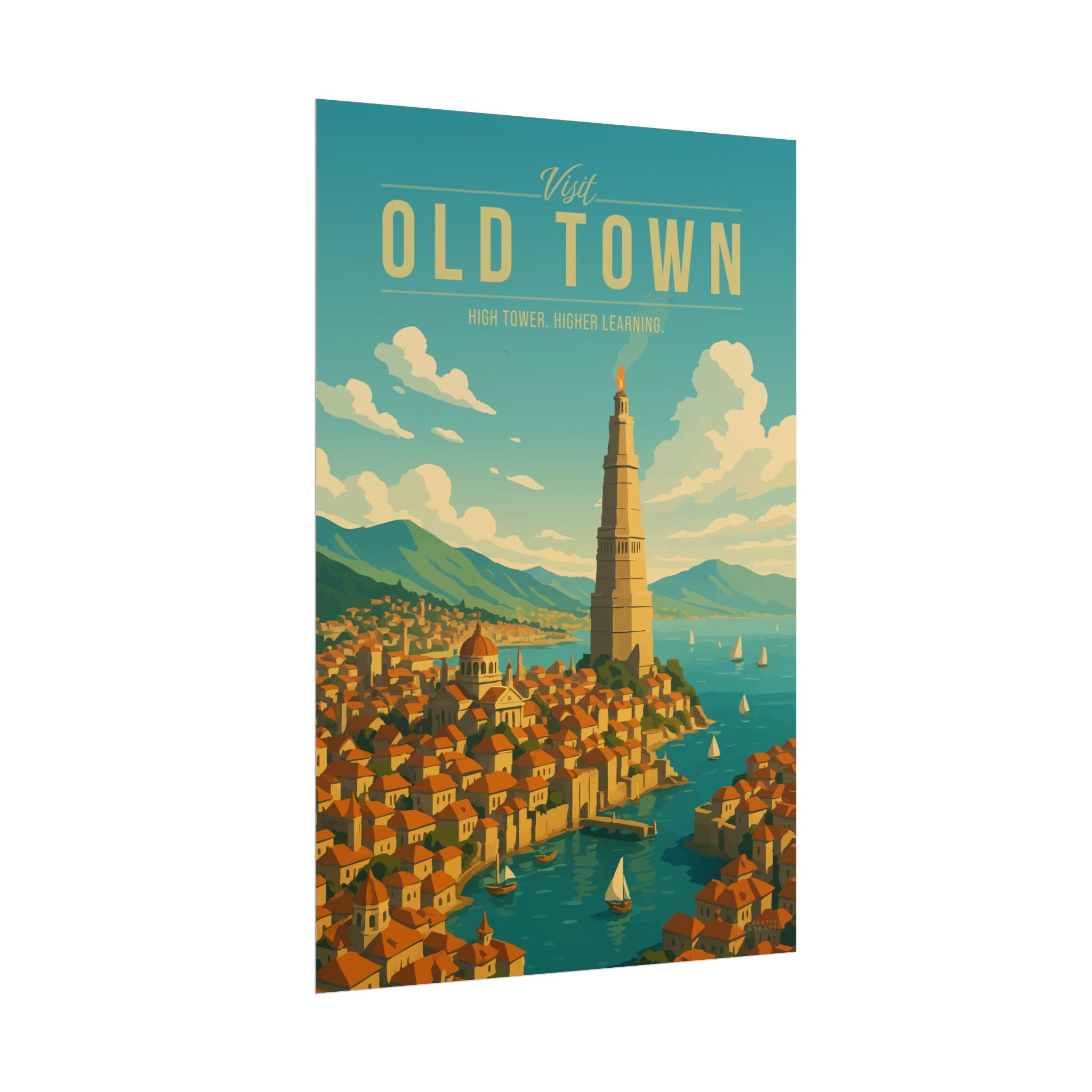 Old Town Travel Poster
