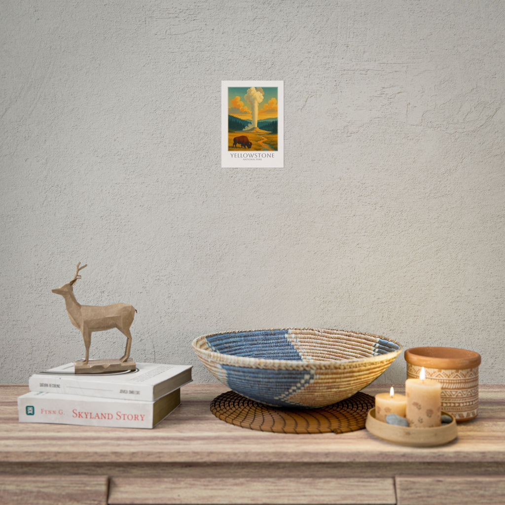 YELLOWSTONE  * Travel Poster * National Park Wall Art