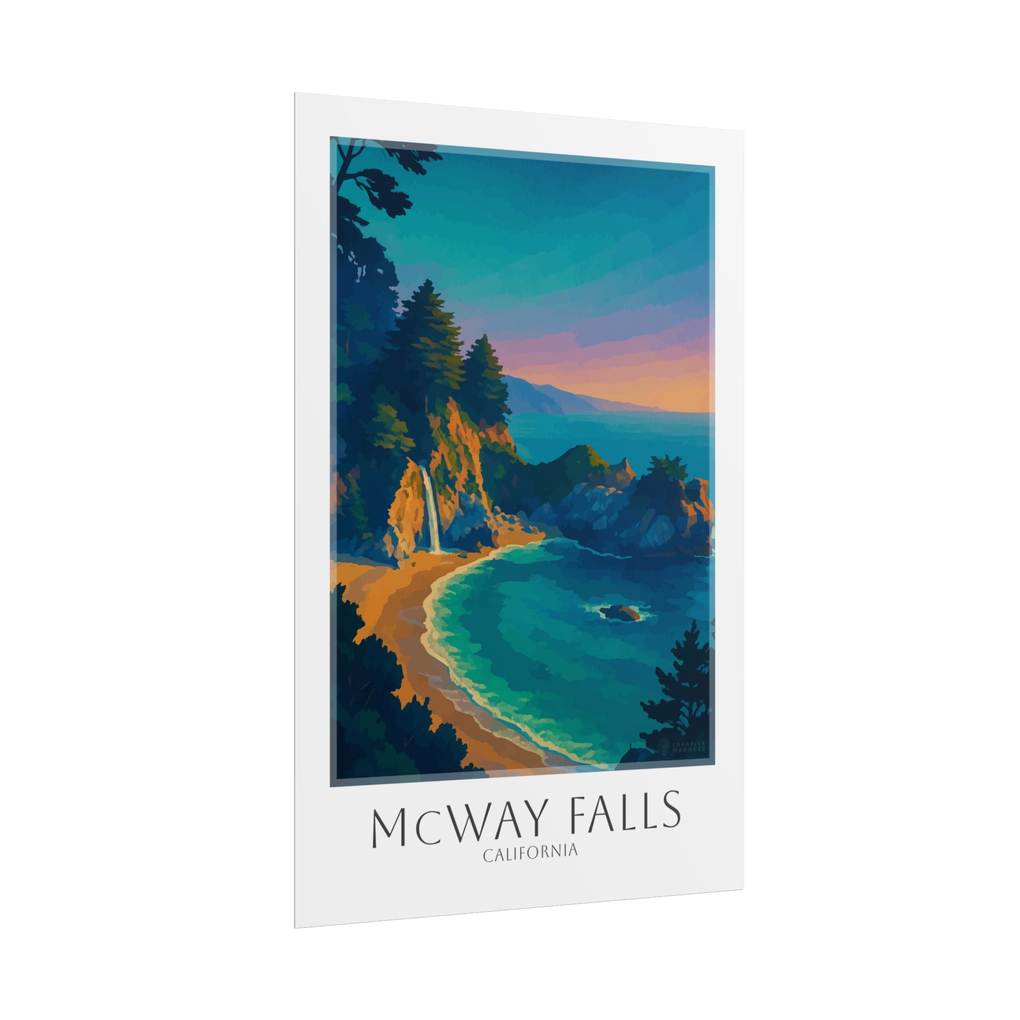 Mcway Falls Travel Poster