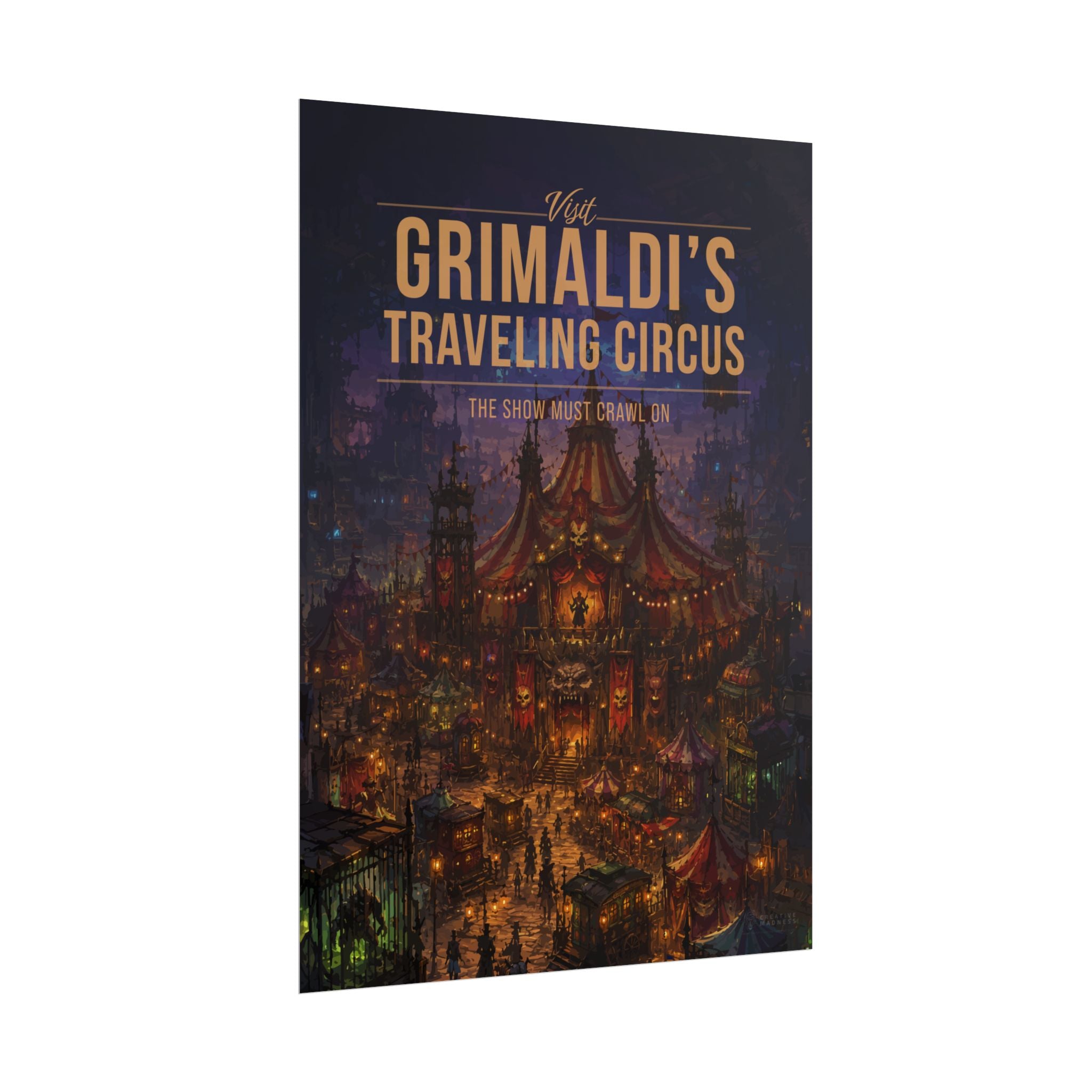 Grimaldis Travelling Circus Travel Poster