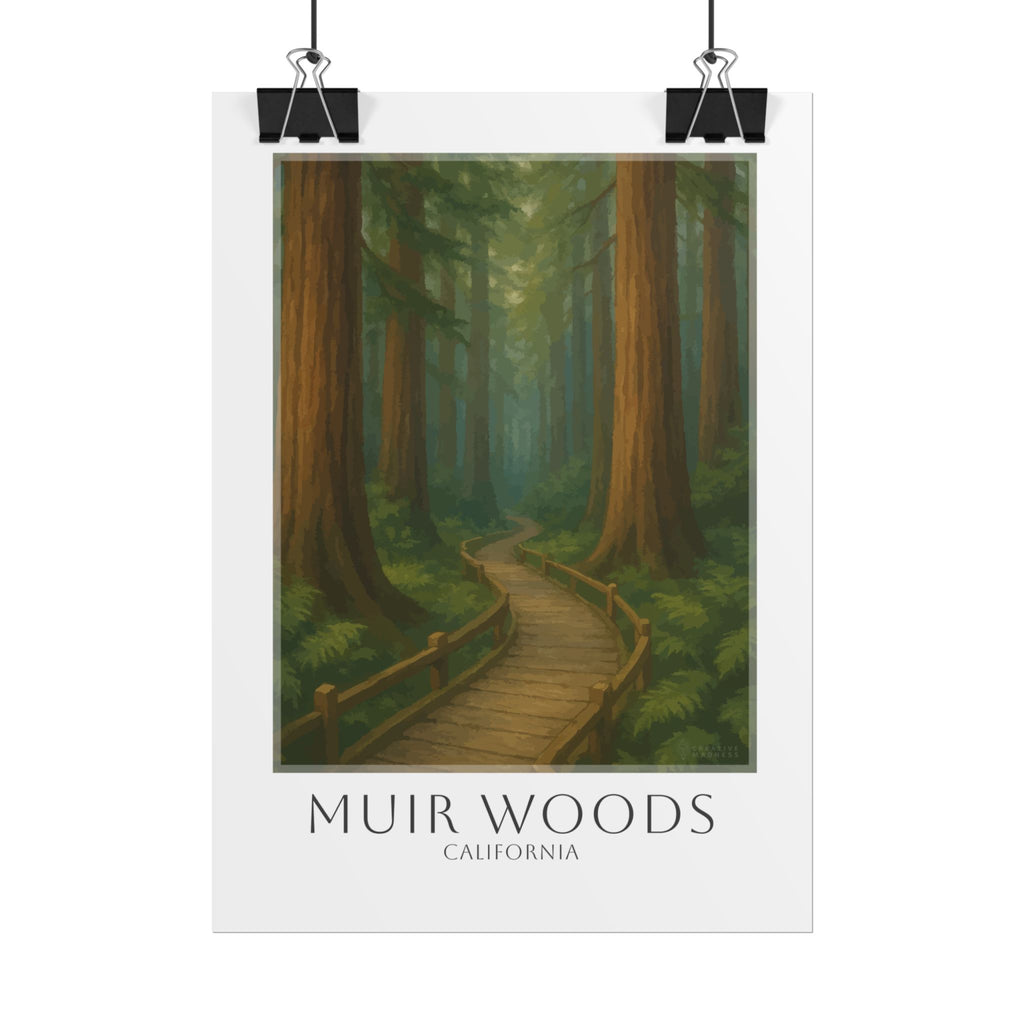 Muir Woods Travel Poster