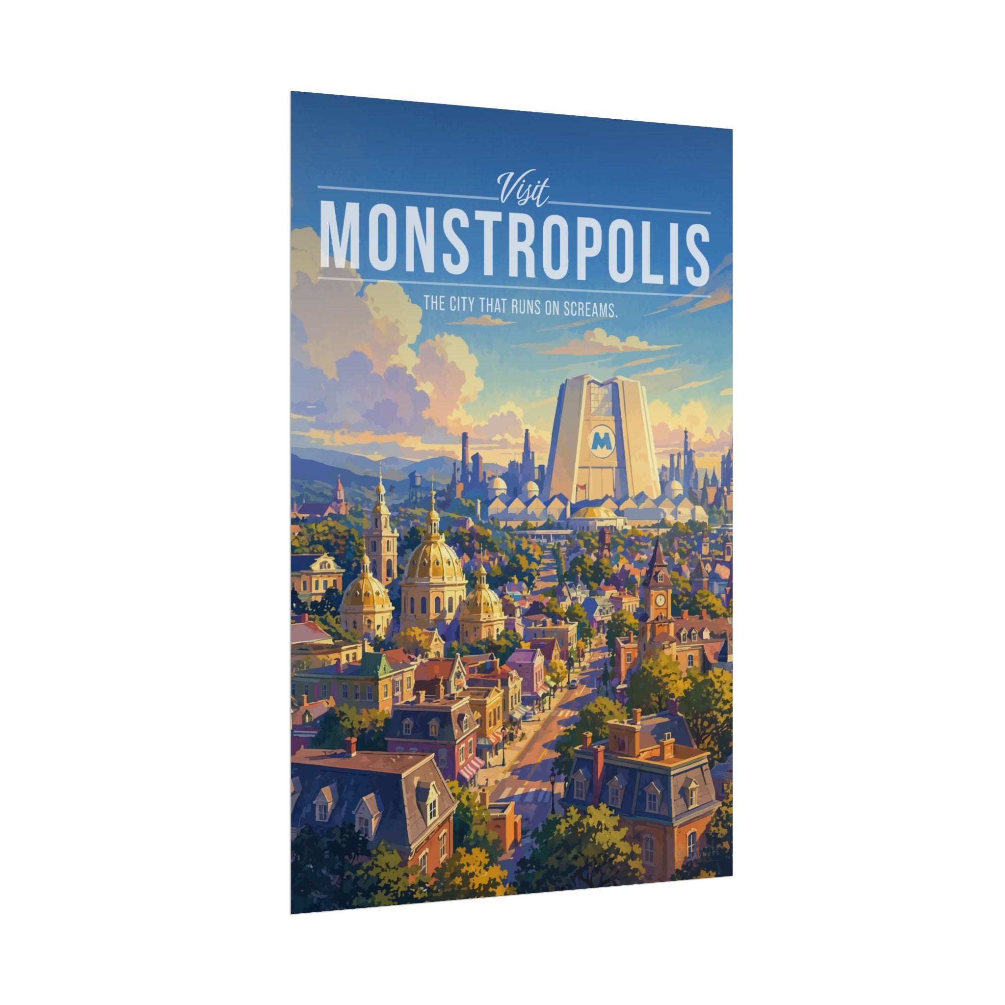 Monstropolis Travel Poster