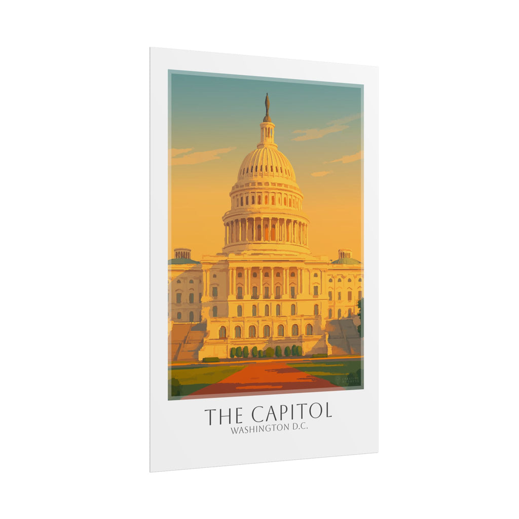 The Us Capitol Travel Poster