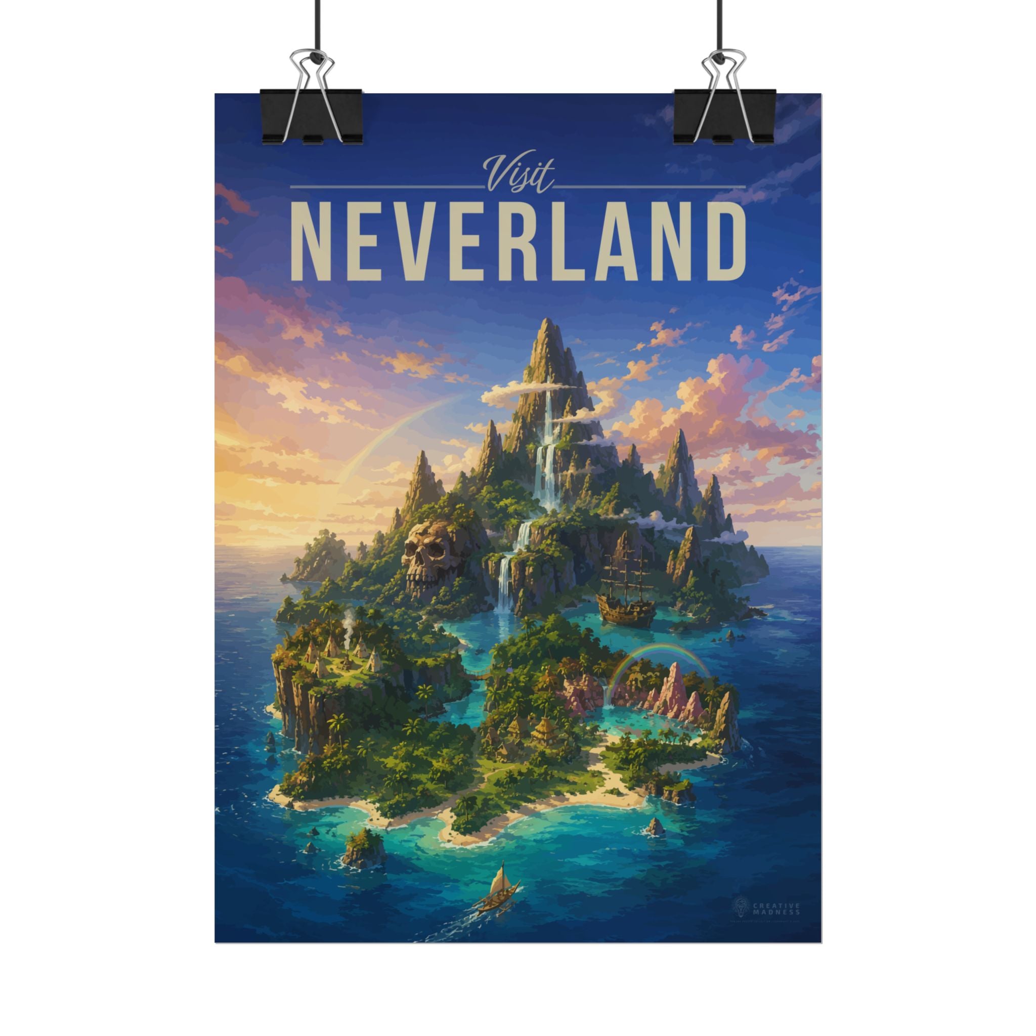 Neverland Travel Poster