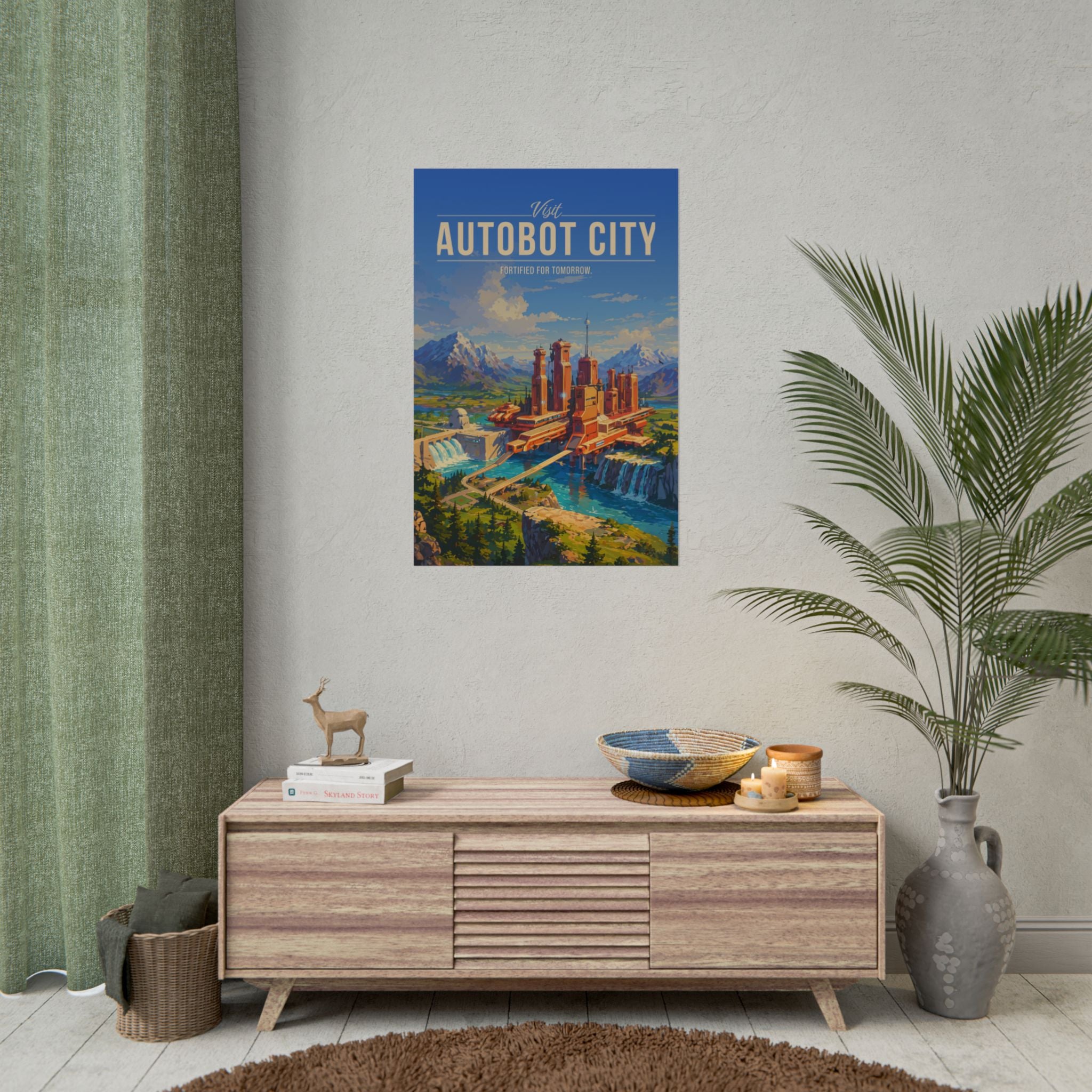 Autobot City Travel Poster