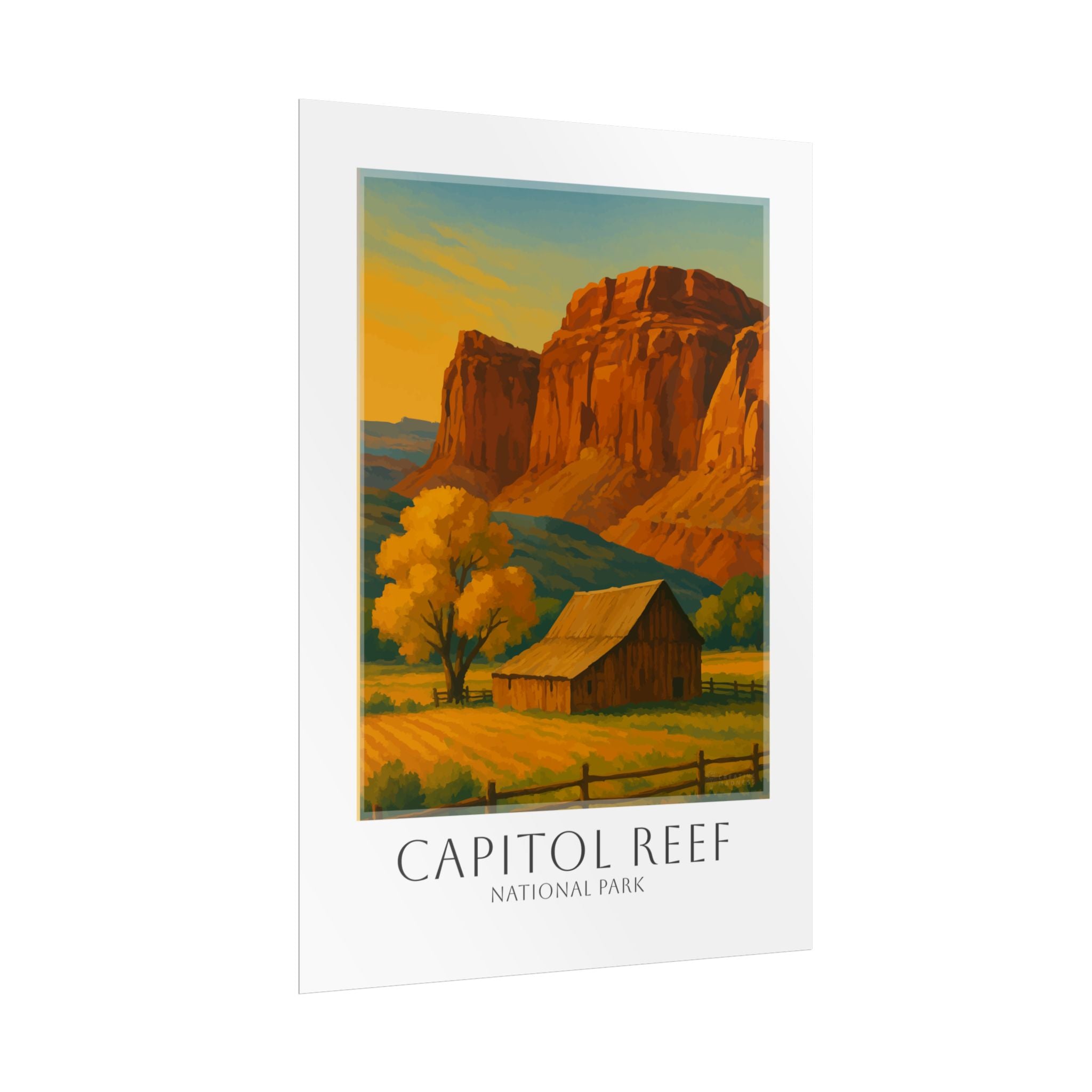 CAPITOL REEF * Travel Poster * National Park Wall Art