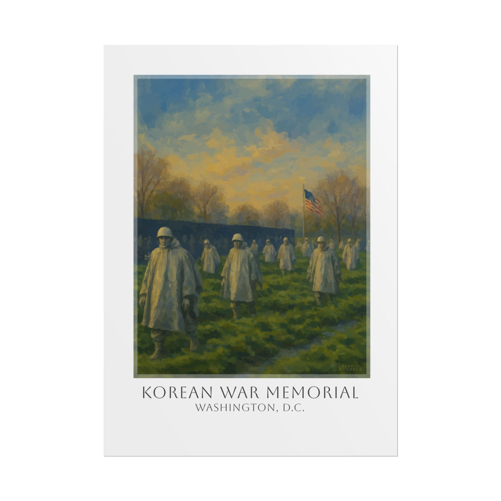 Korean War Memorial Travel Poster