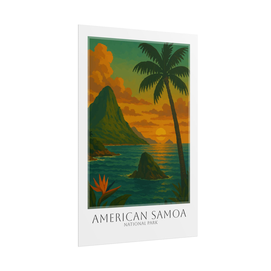 AMERICAN SAMOA * Travel Poster * National Park Wall Art