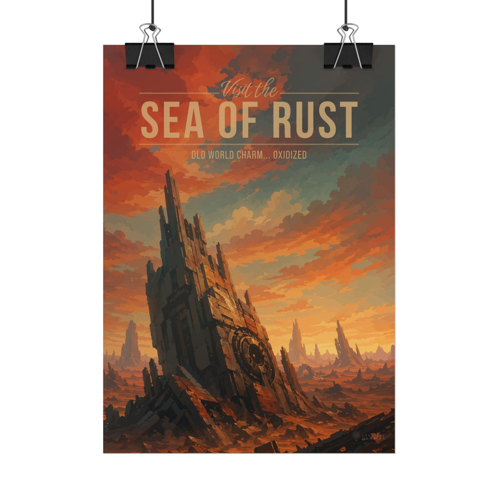 Sea Of Rust Travel Poster