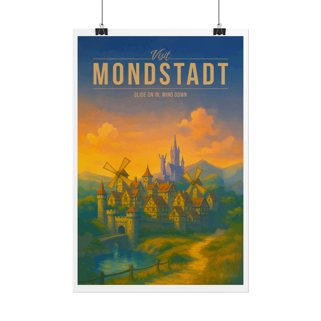 MONDSTADT * Travel Poster * Impactful Fantasy Wall Art