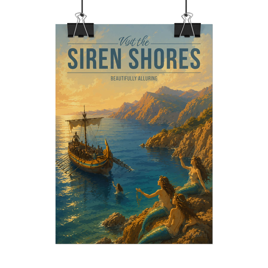 Siren Shores Travel Poster