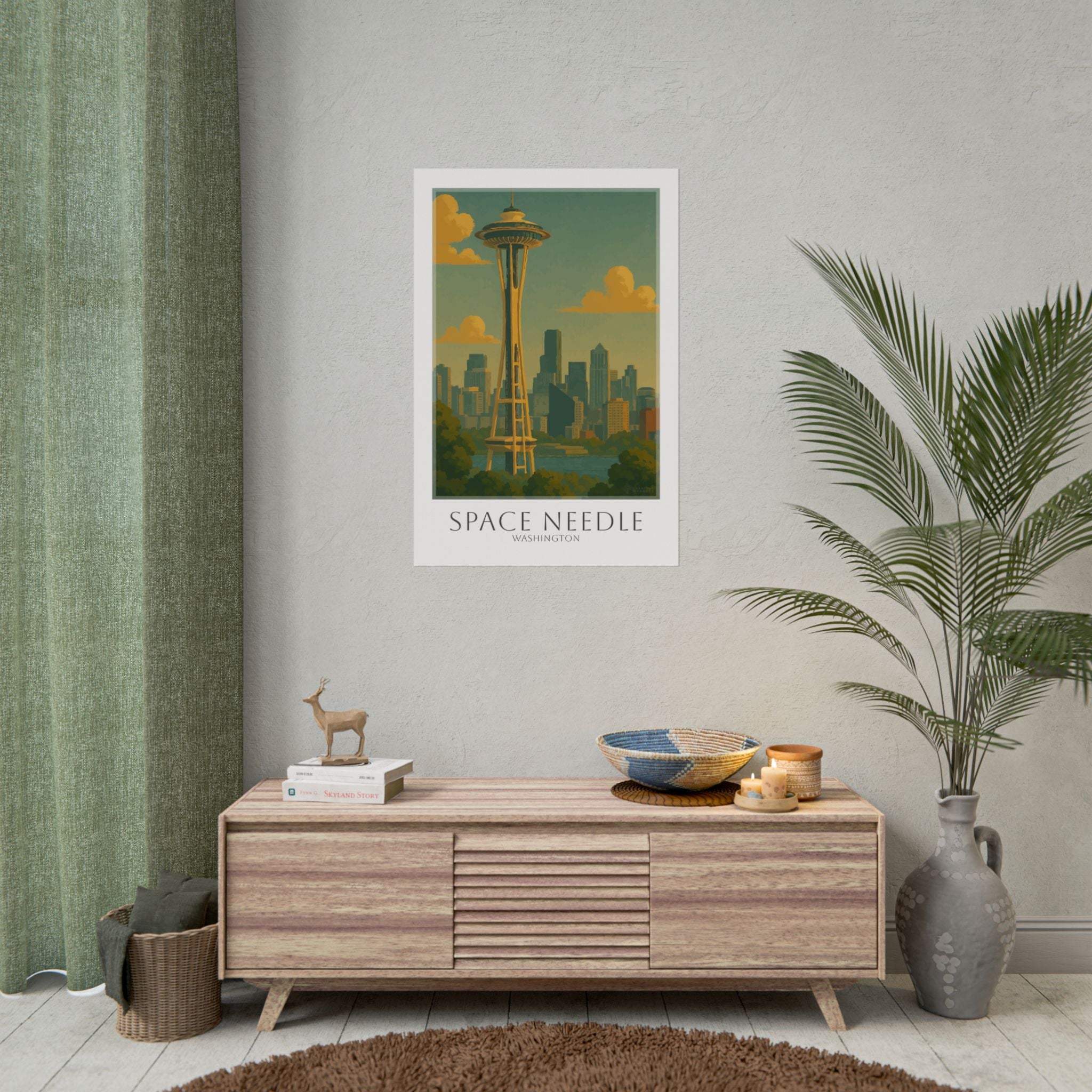 Space Needle Travel Poster