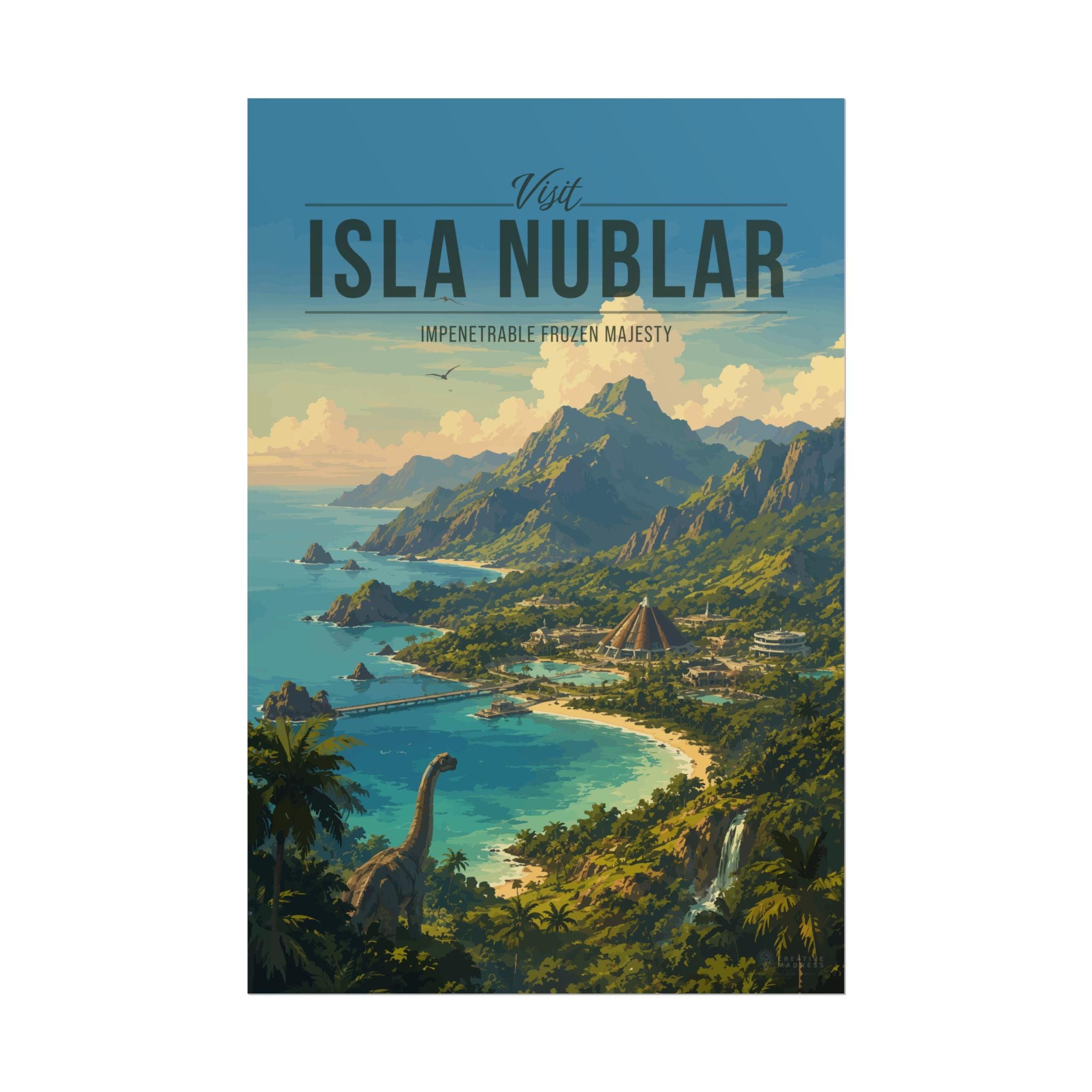 Isla Nublar Travel Poster