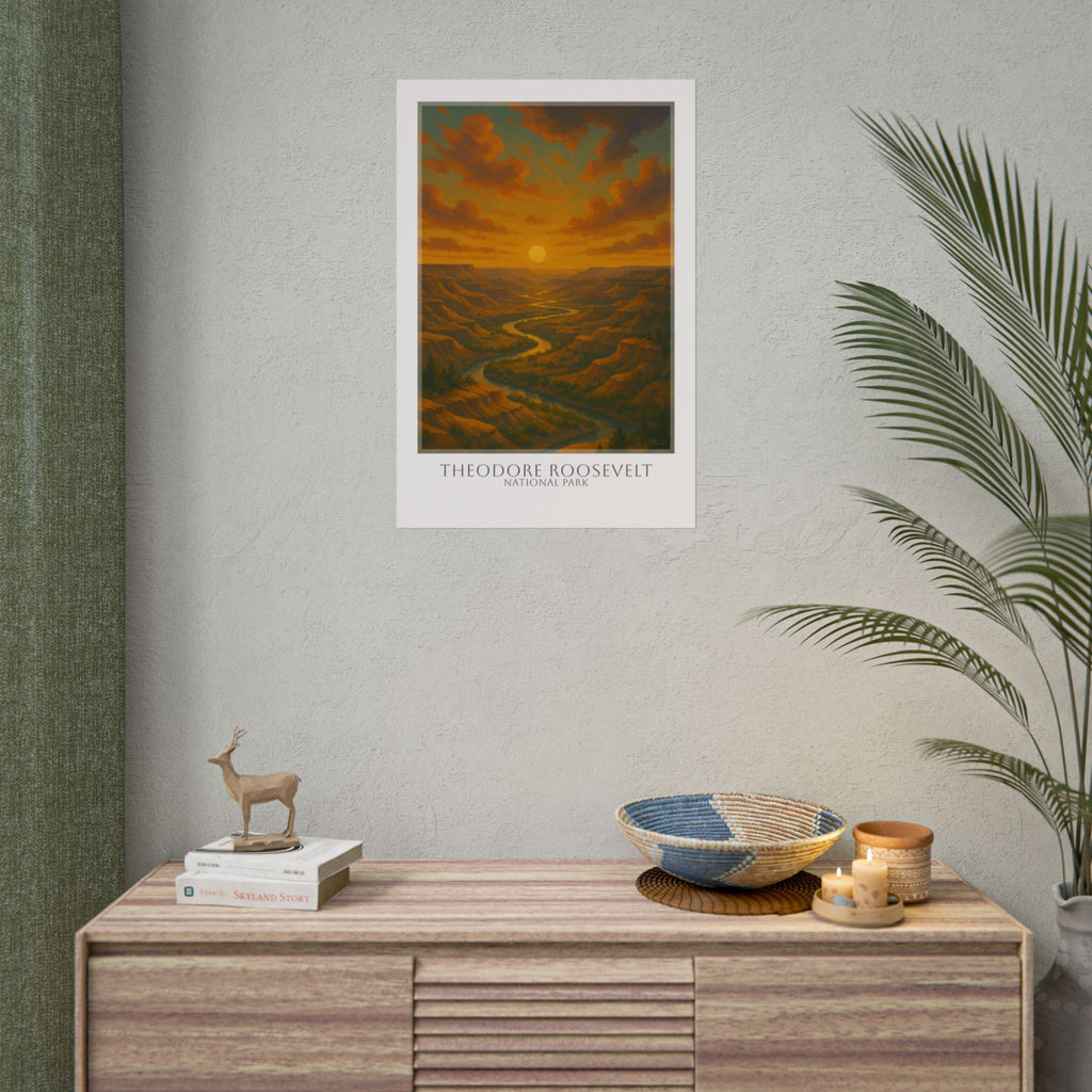 THEODORE ROOSEVELT  * Travel Poster * National Park Wall Art