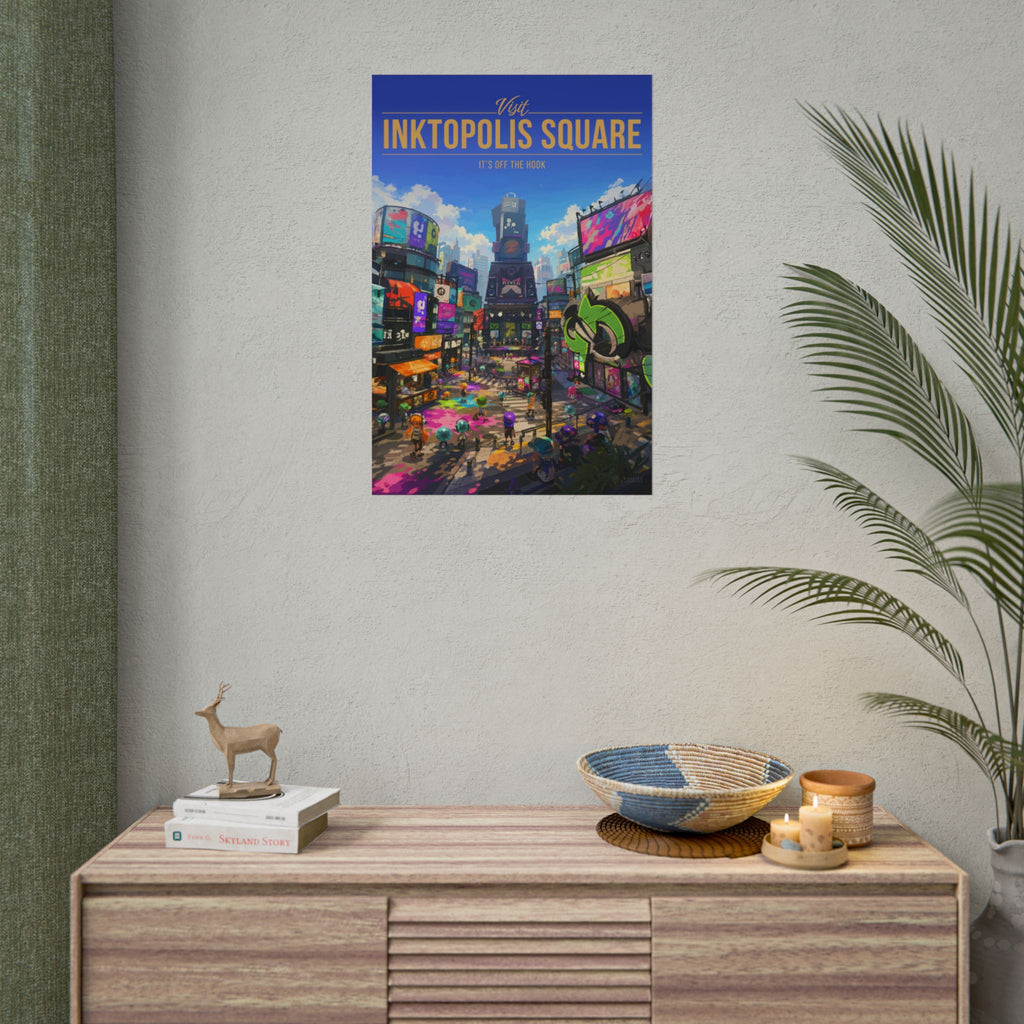 Inktopolis Square Travel Poster