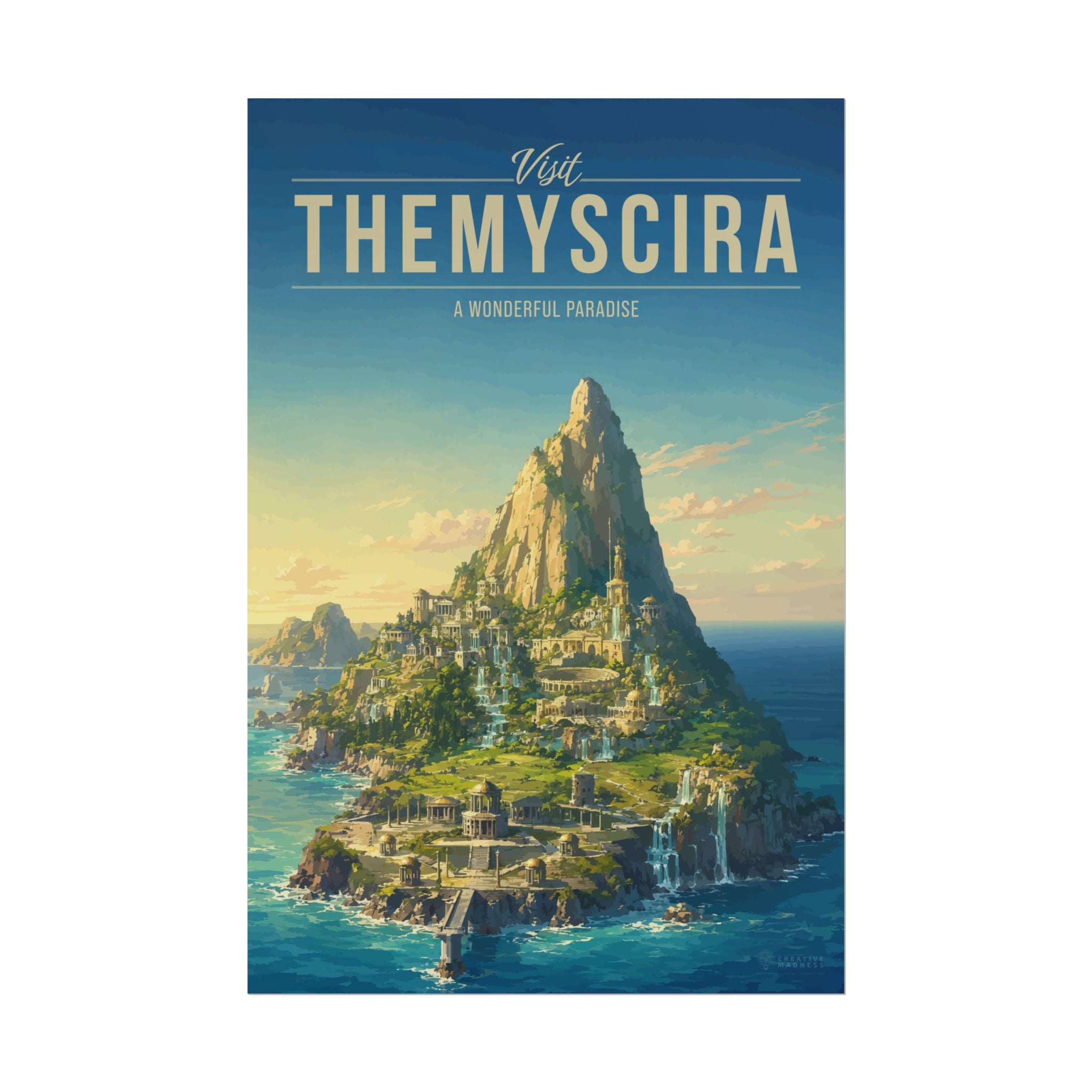 Themyscira Travel Poster