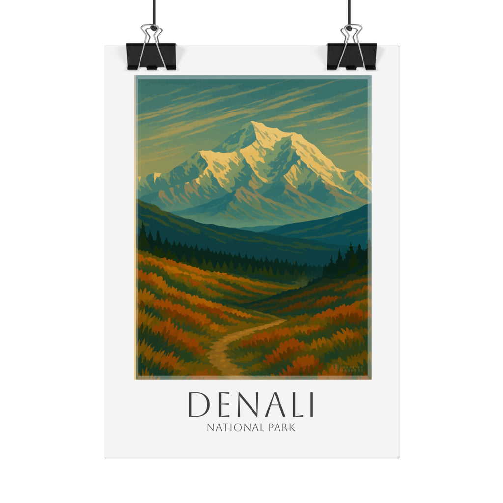 DENALI * Travel Poster * National Park Wall Art