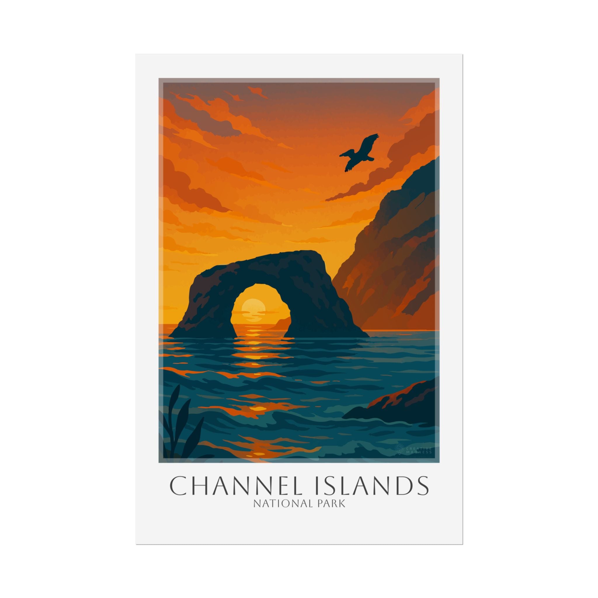CHANNEL ISLANDS * Travel Poster * National Park Wall Art