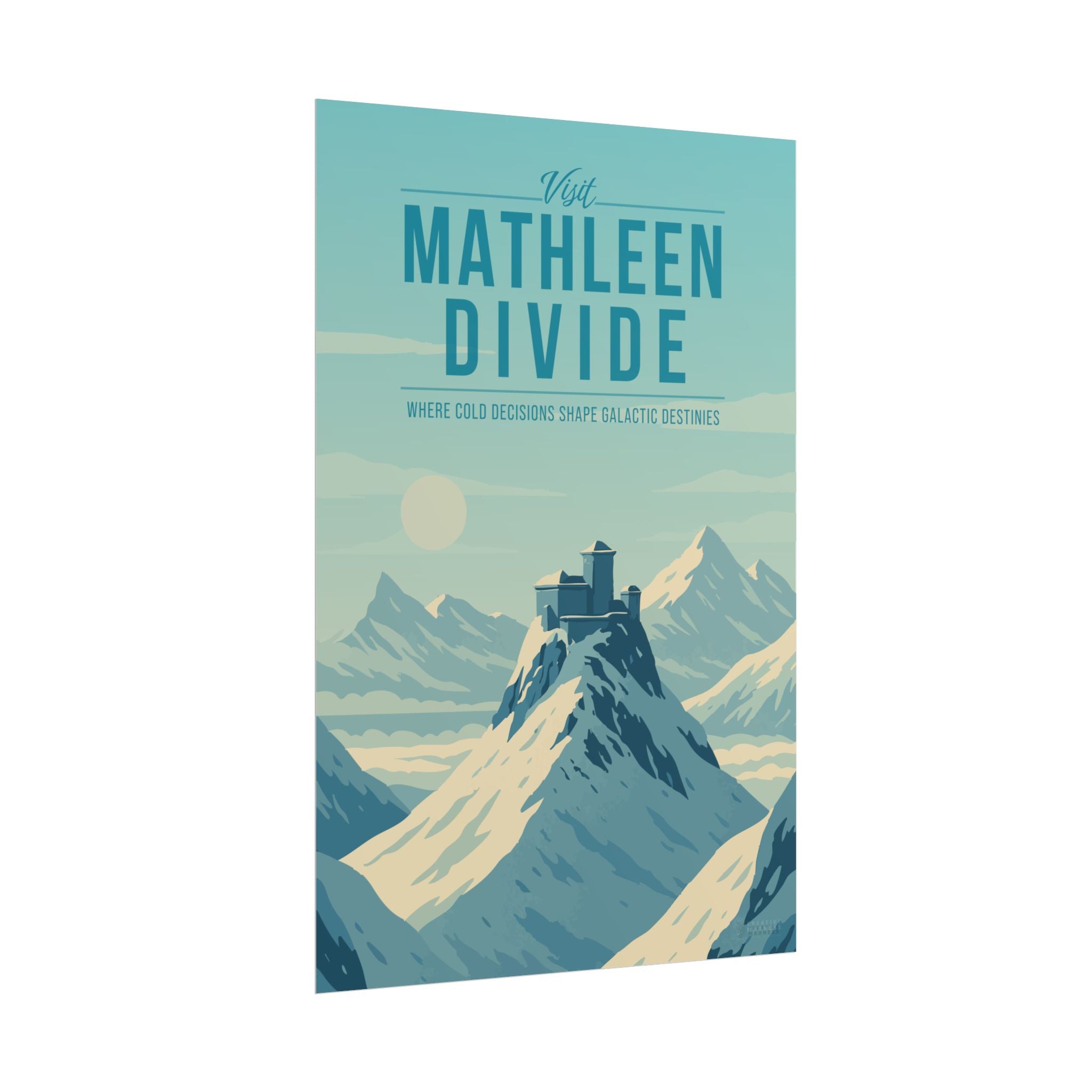 Mathleen Divide Travel Poster