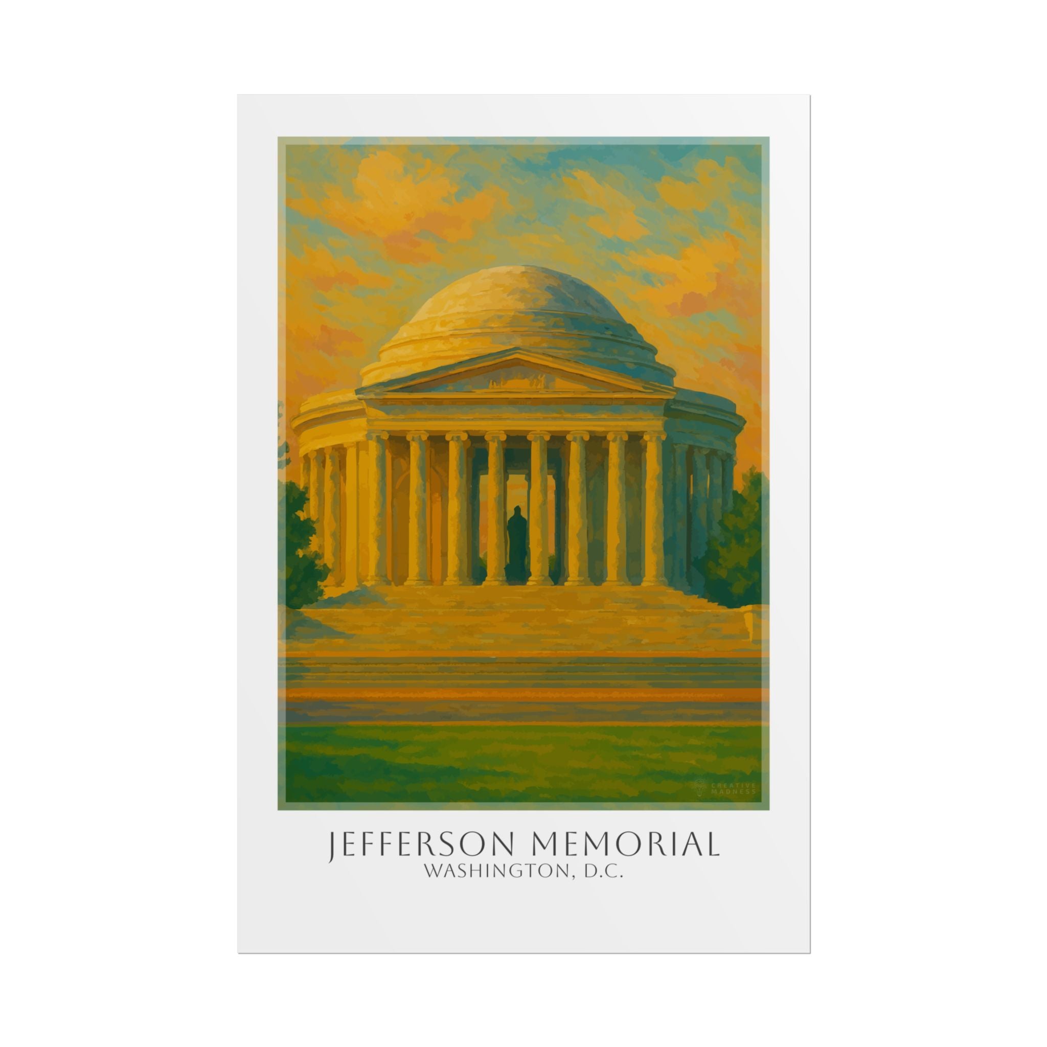 Jefferson Memorial Travel Poster