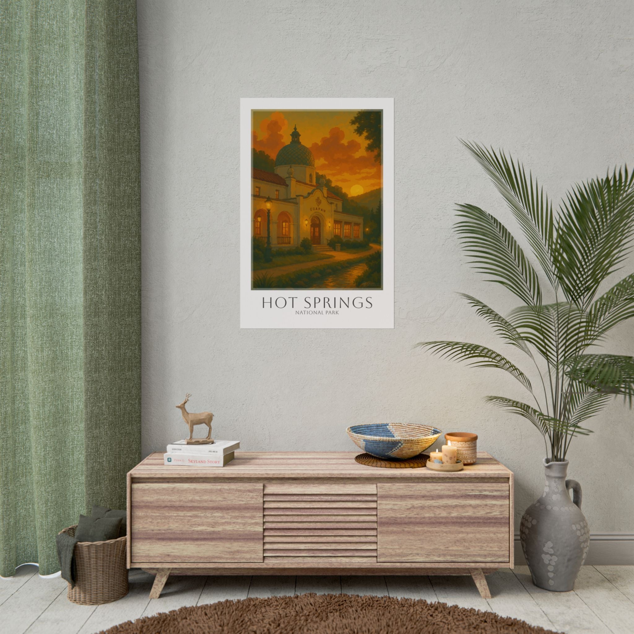 HOT SPRINGS  * Travel Poster * National Park Wall Art