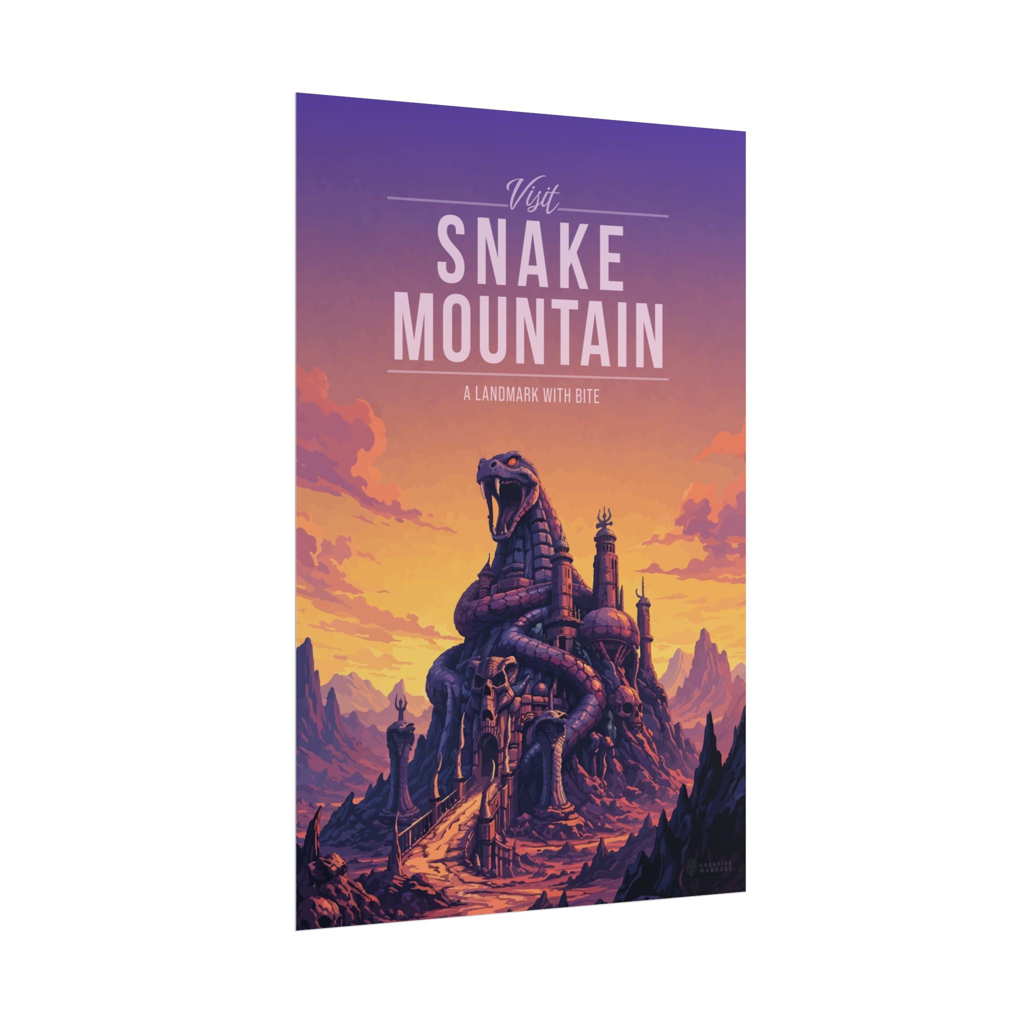 Snake Mountain Travel Poster