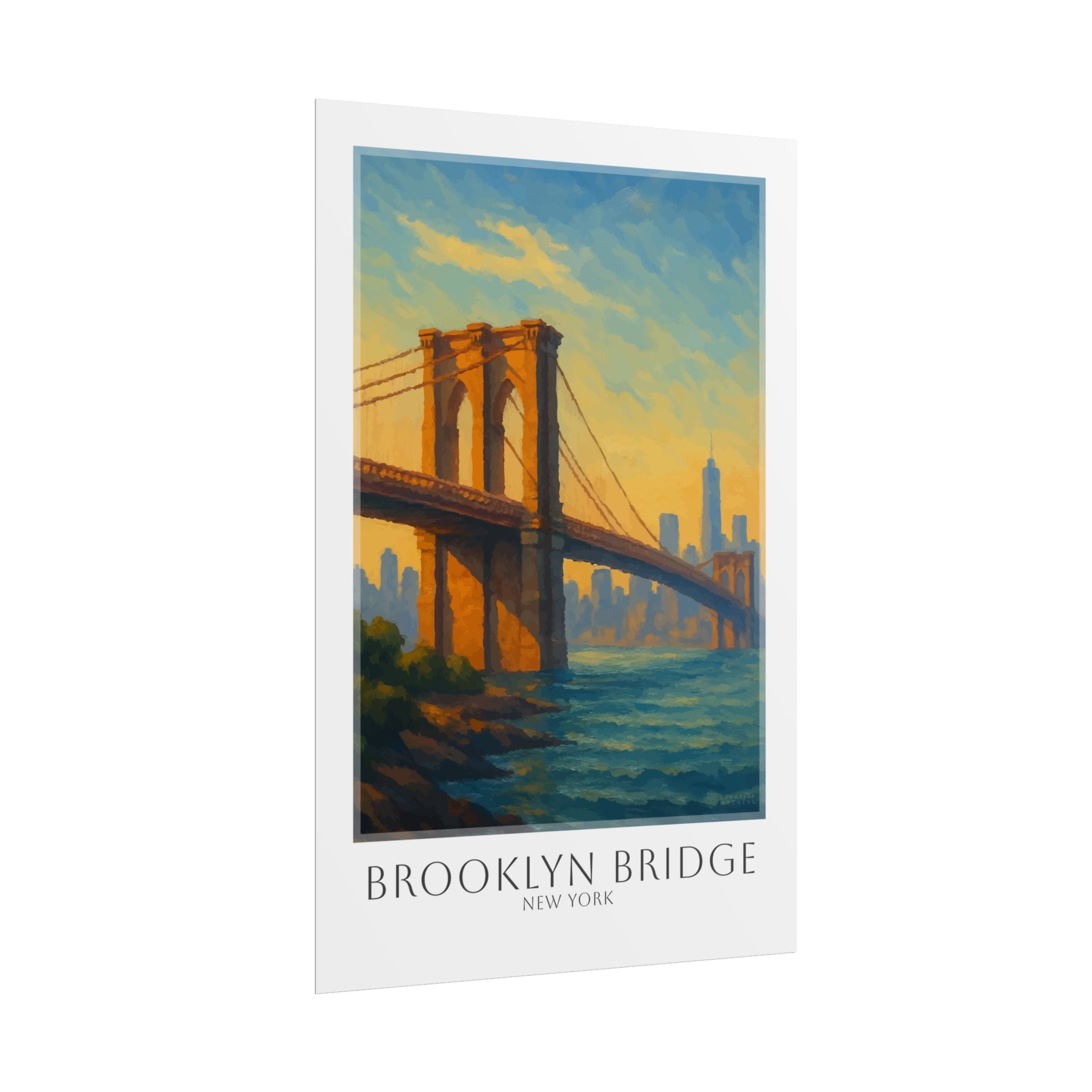 Brooklyn Bridge Travel Poster