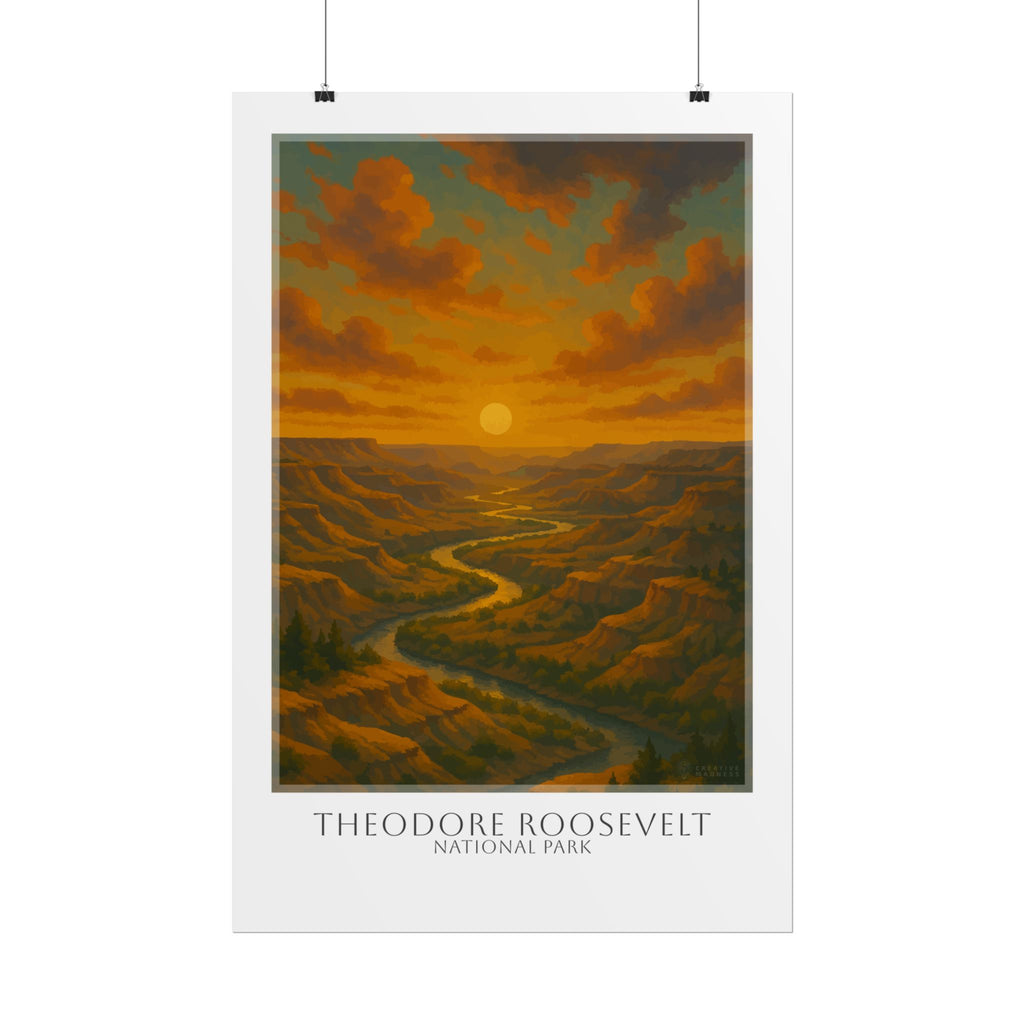 THEODORE ROOSEVELT  * Travel Poster * National Park Wall Art